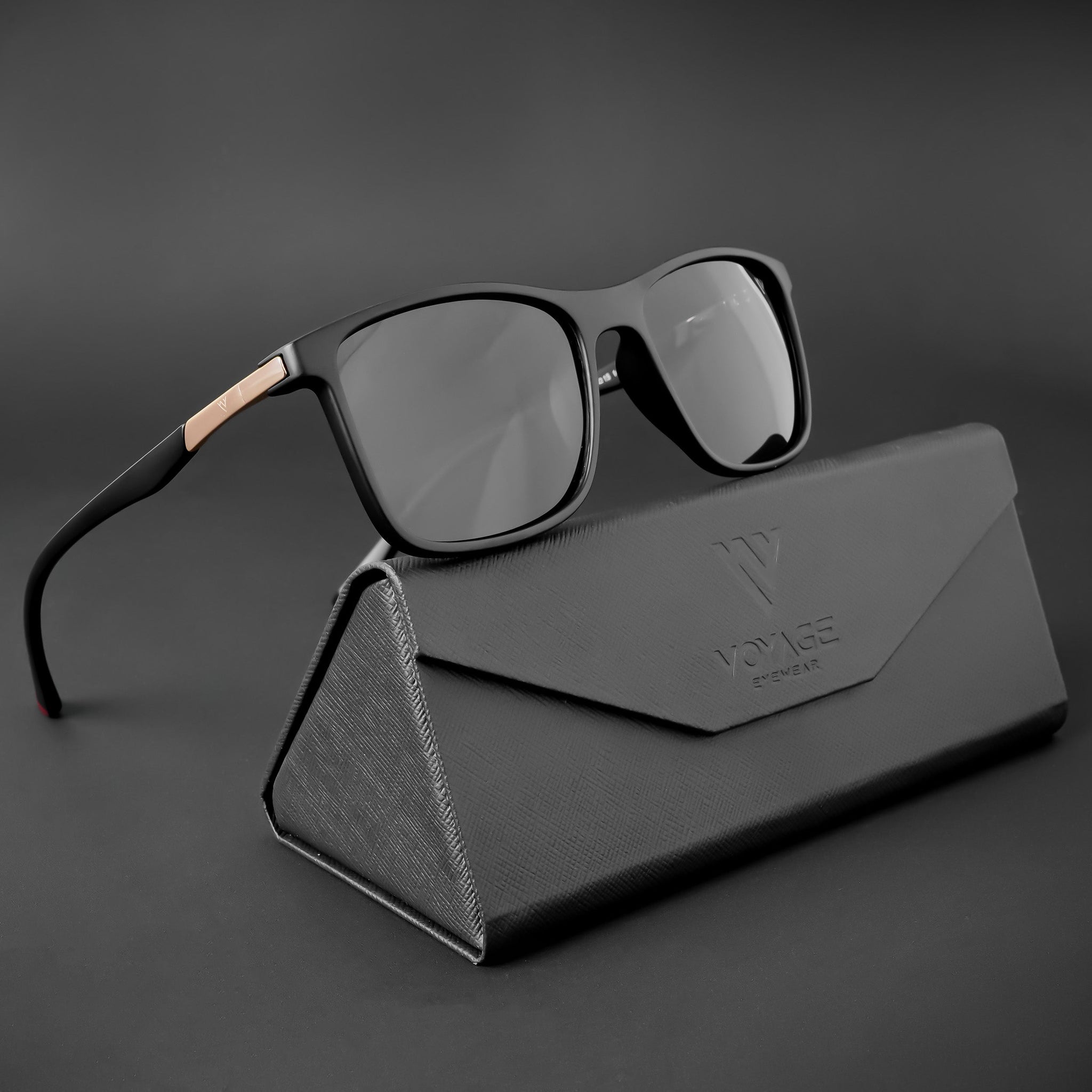 Voyage Exclusive Wayfarer Polarized Sunglasses For Men And Women Black