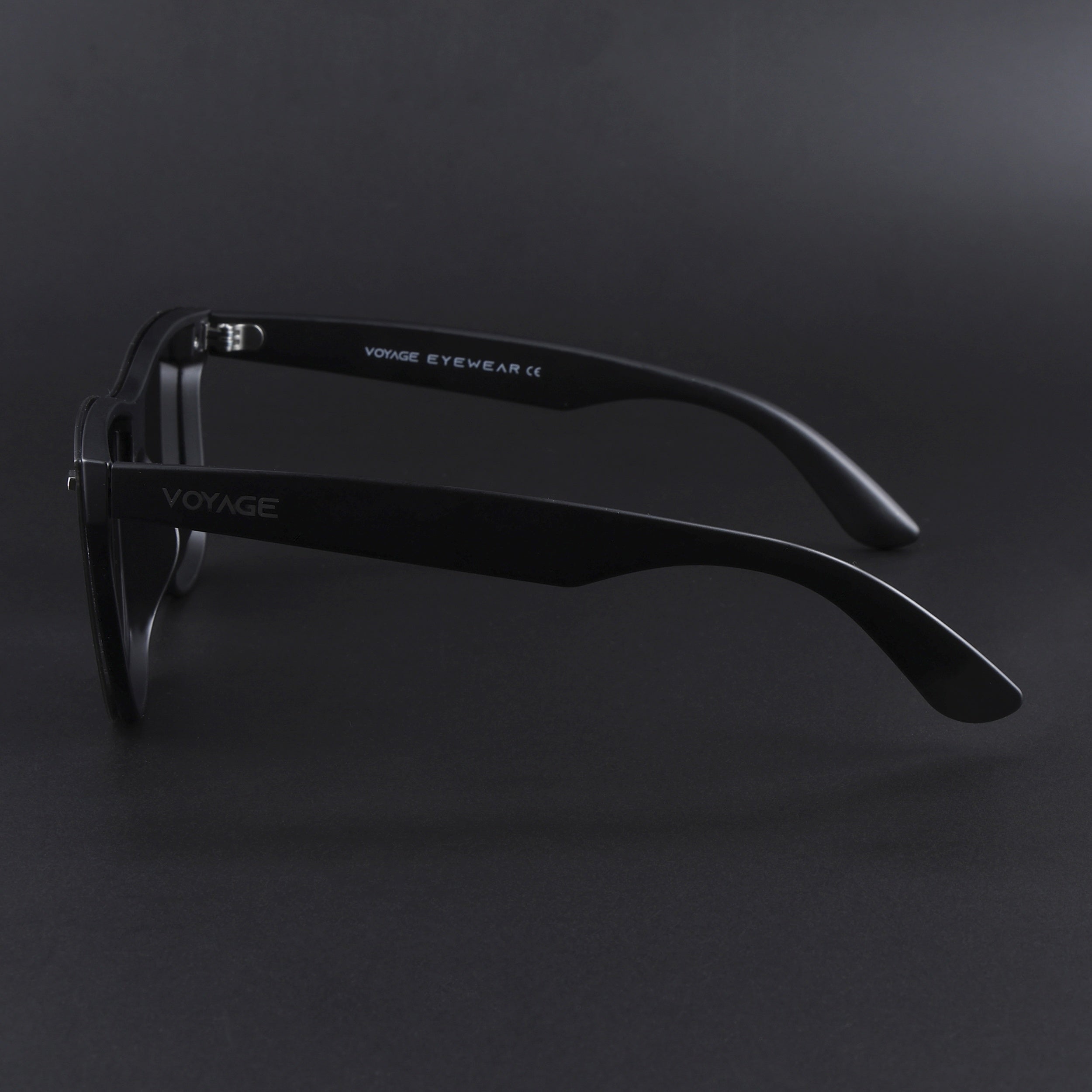 Mooze | Matte Black Polarized Wayfarer Sunglasses | PMG3977