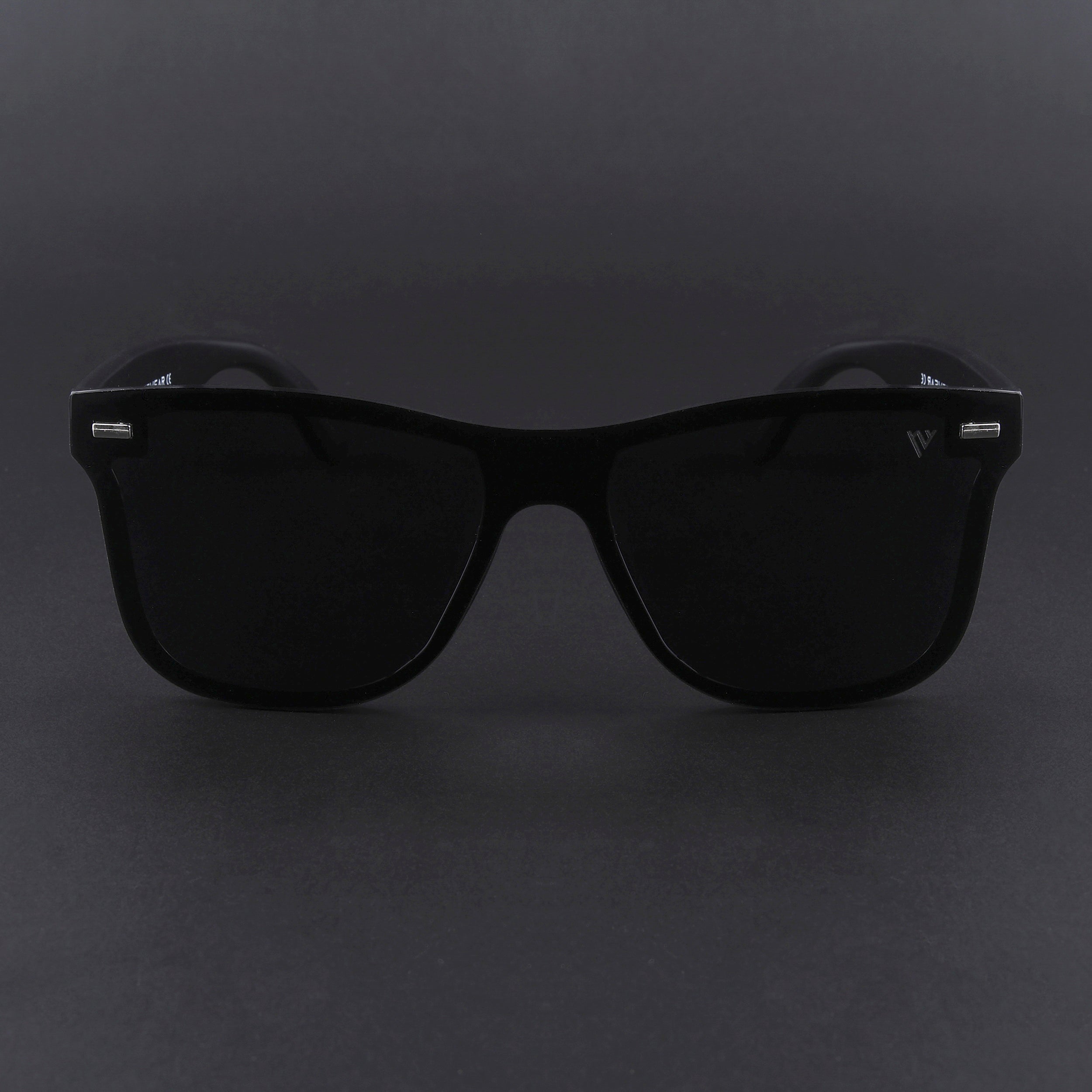 Mooze | Shine Black Polarized Wayfarer Sunglasses | PMG3979