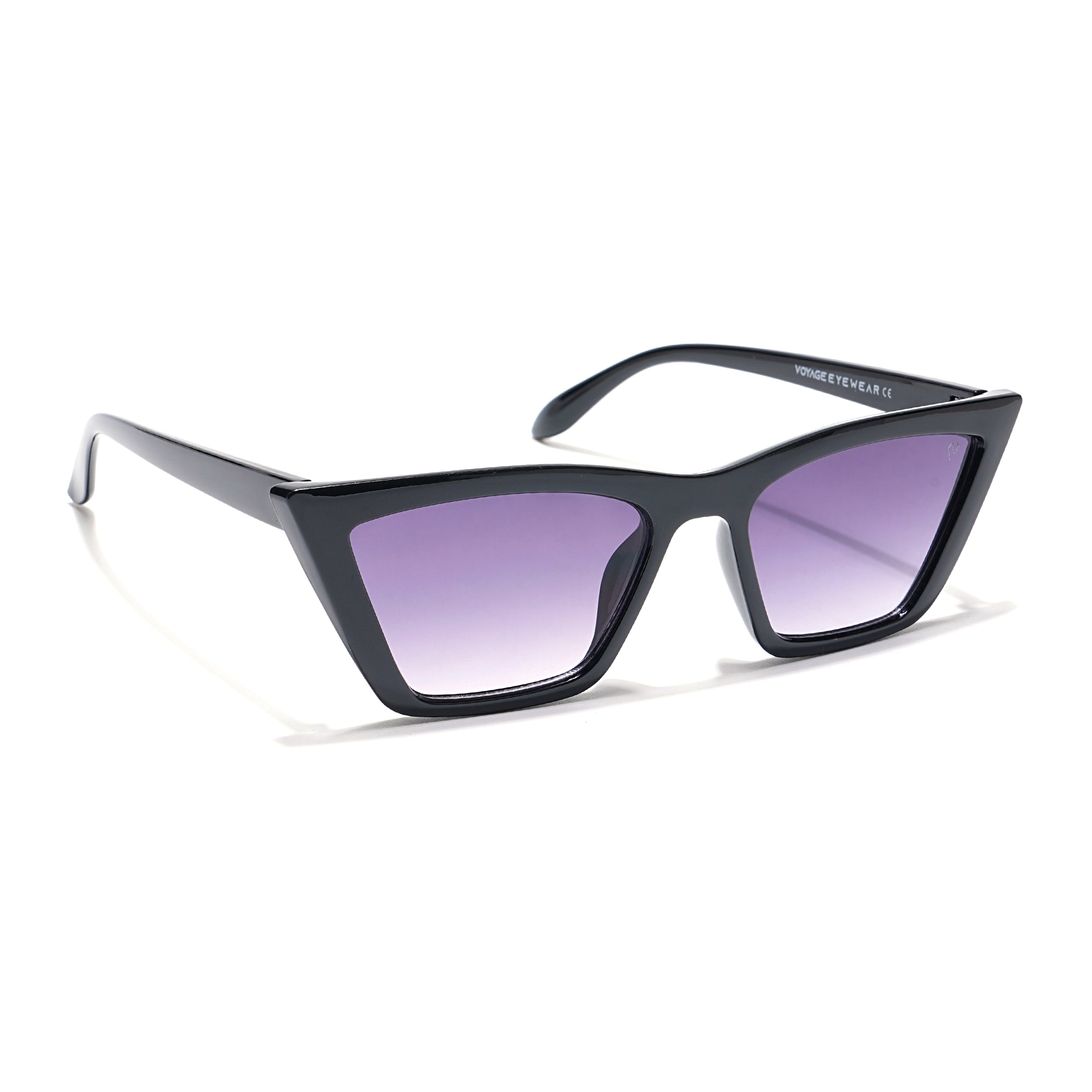 Velari | Violet-Black Cateye Sunglasses MG3298