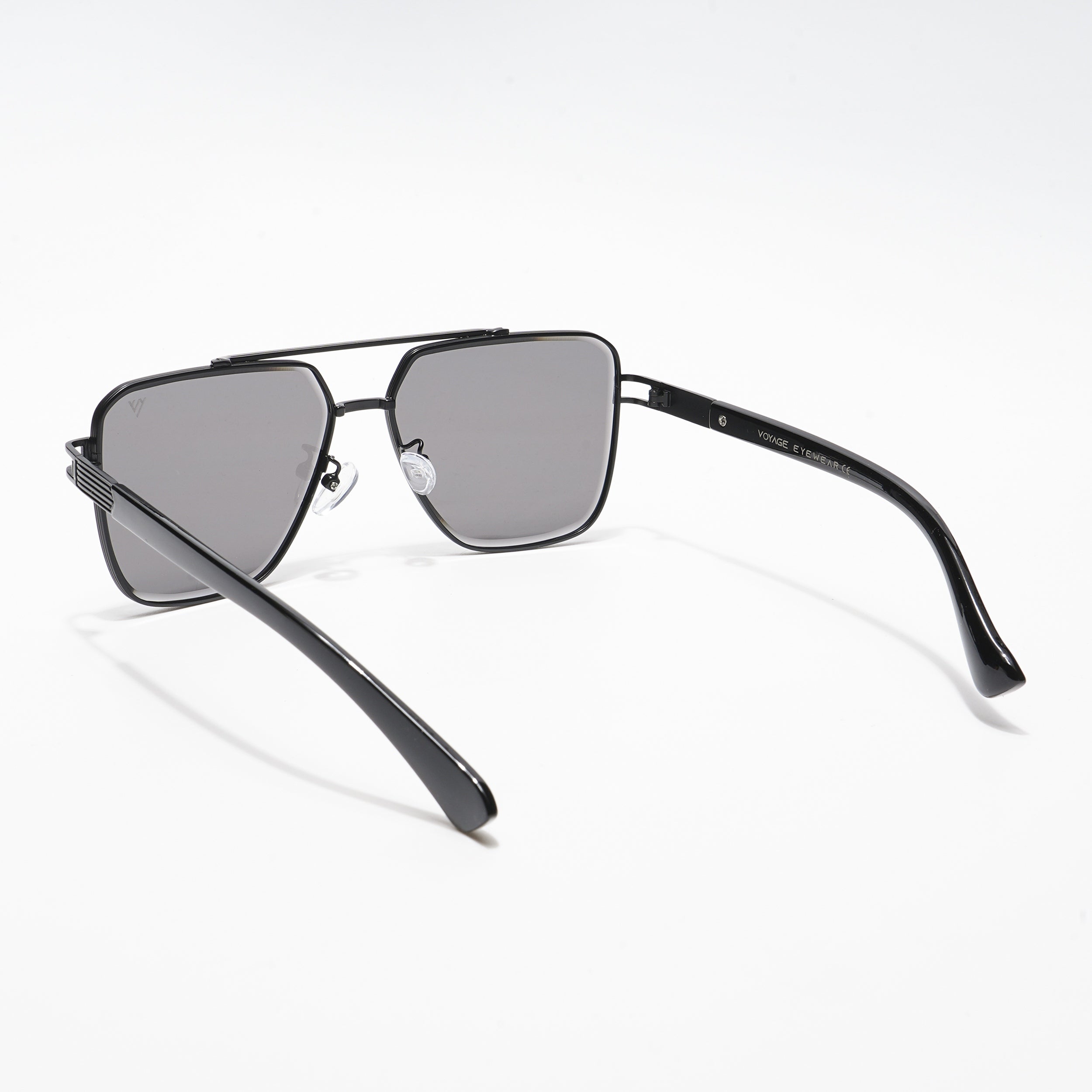 Voyage Wayfarer Sunglasses for Men & Women (Grey Lens | Black Frame - MG5236)