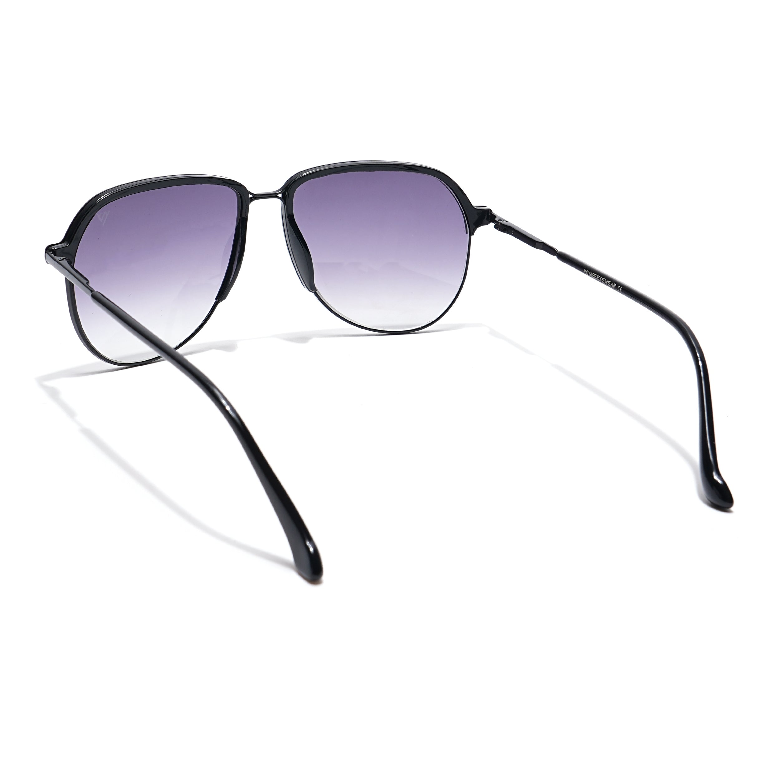 Voyage Select Aviator Sunglasses (Grey & Clear Lens | Black Frame - SLMG6118)