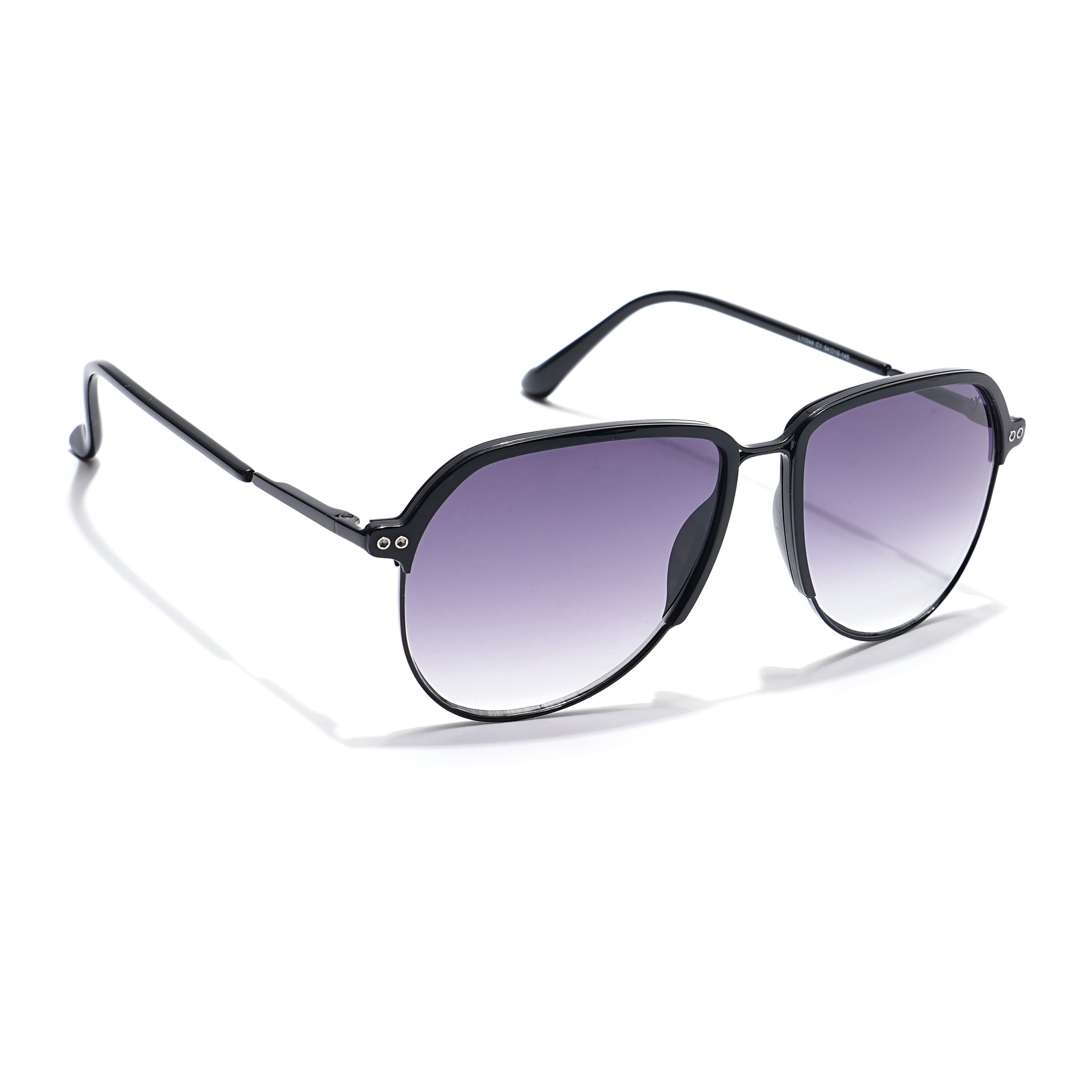 Voyage Select Aviator Sunglasses (Grey & Clear Lens | Black Frame - SLMG6118)