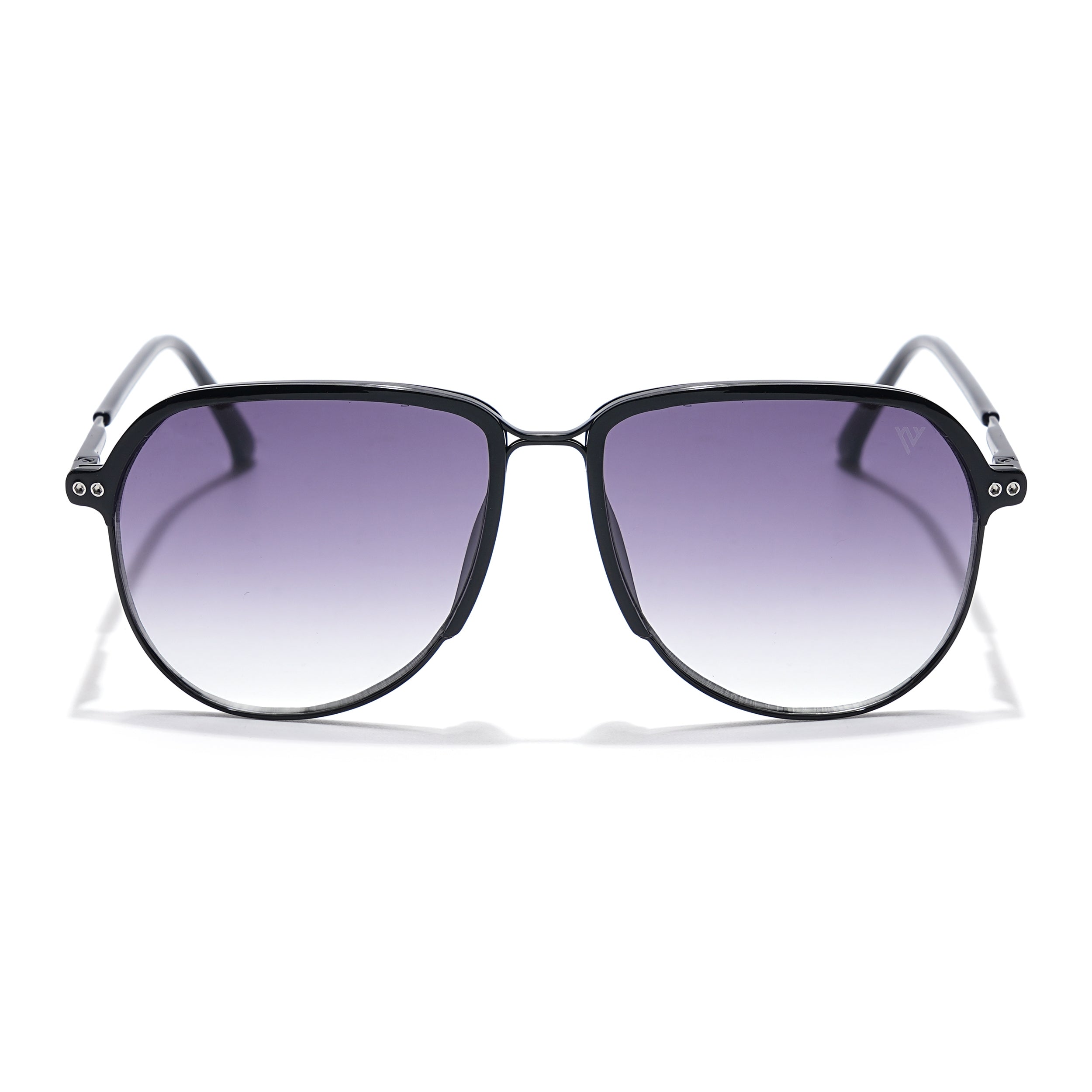 Voyage Select Aviator Sunglasses (Grey & Clear Lens | Black Frame - SLMG6118)