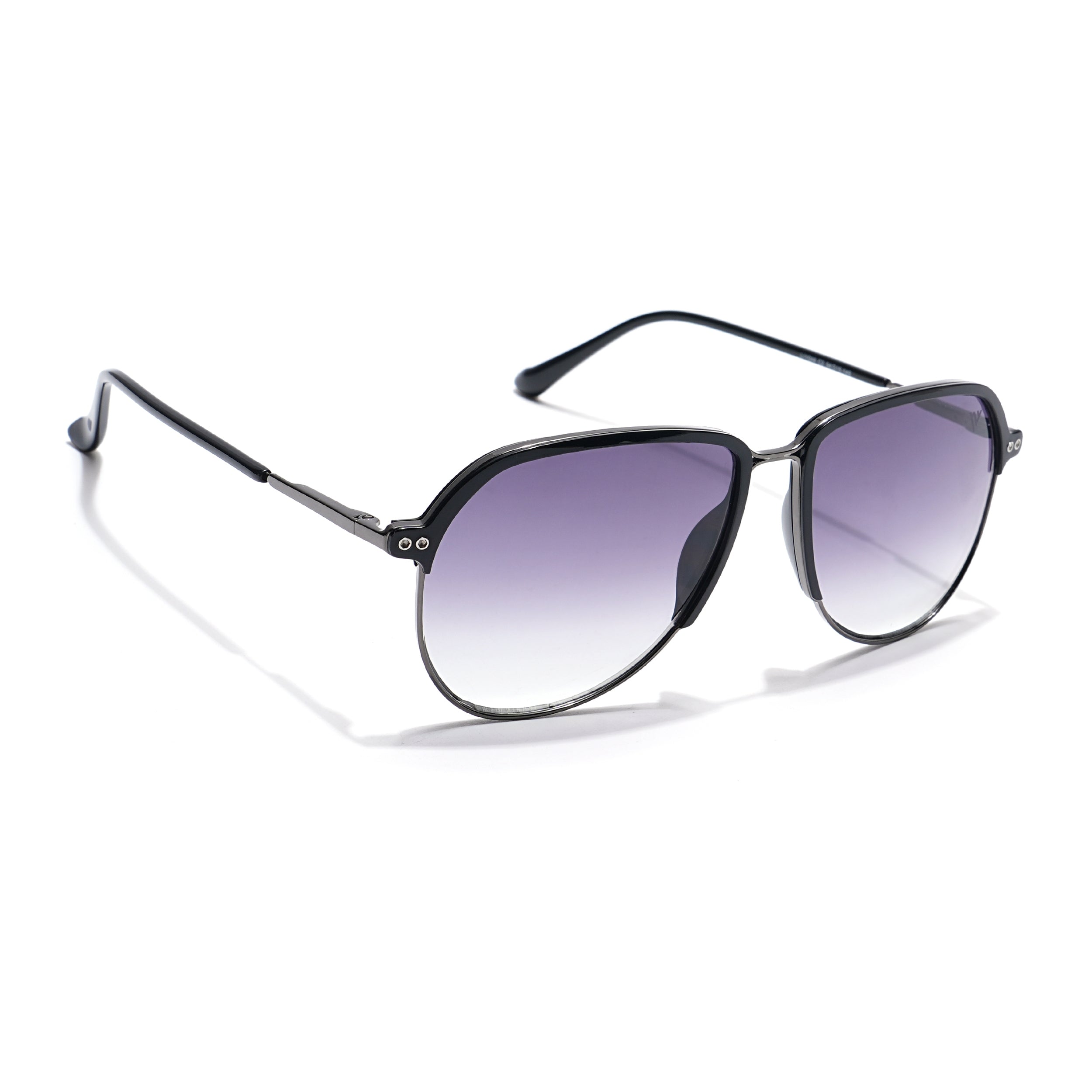 Voyage Select Aviator Sunglasses (Grey & Clear Lens | Black & Grey Frame - SLMG6119)