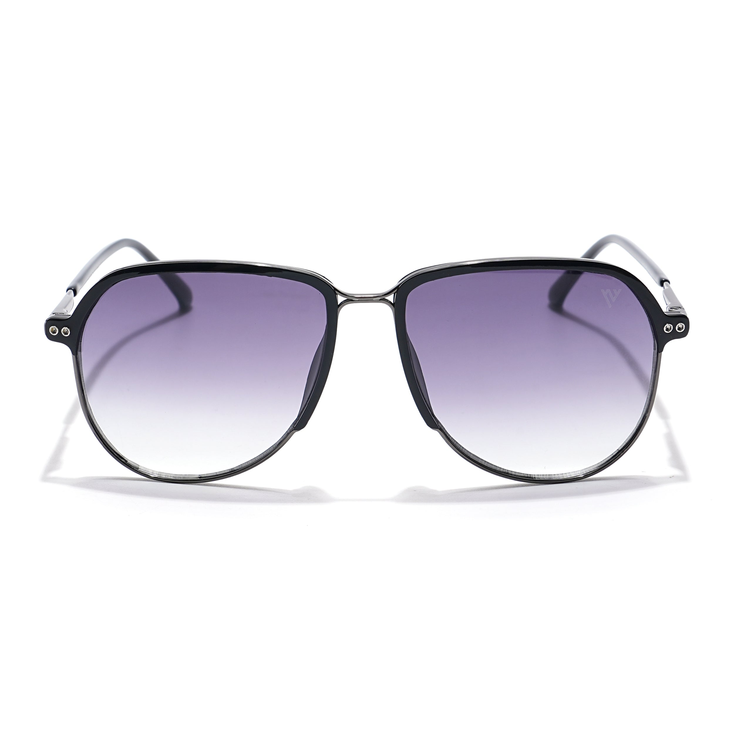 Voyage Select Aviator Sunglasses (Grey & Clear Lens | Black & Grey Frame - SLMG6119)