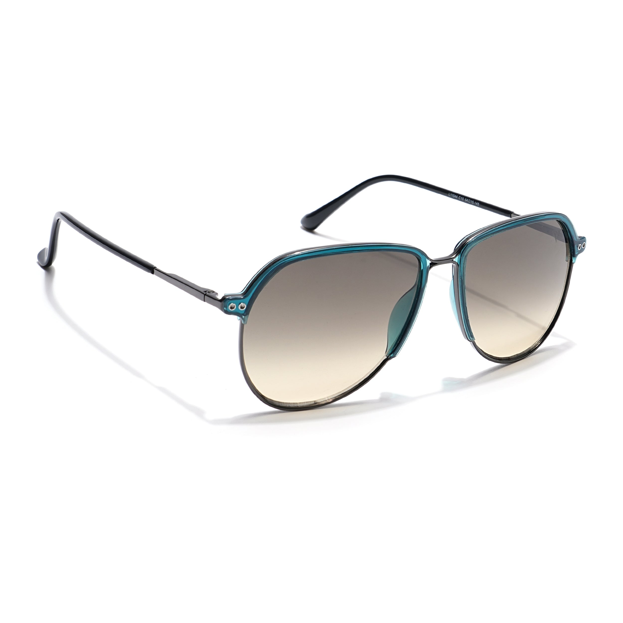 Voyage Select Aviator Sunglasses (Grey & Light Brown Lens | Blue & Grey Frame - SLMG6120)