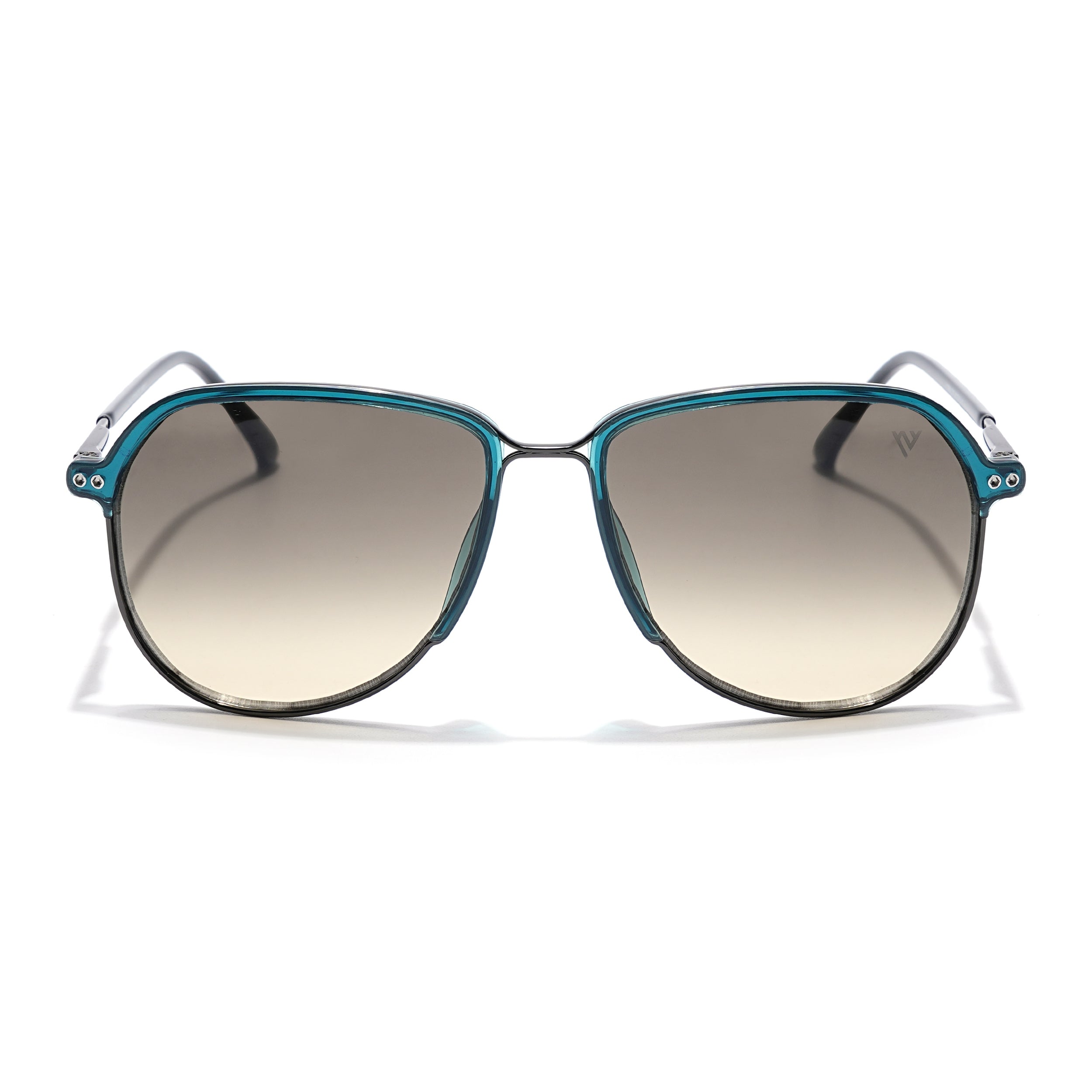 Voyage Select Aviator Sunglasses (Grey & Light Brown Lens | Blue & Grey Frame - SLMG6120)