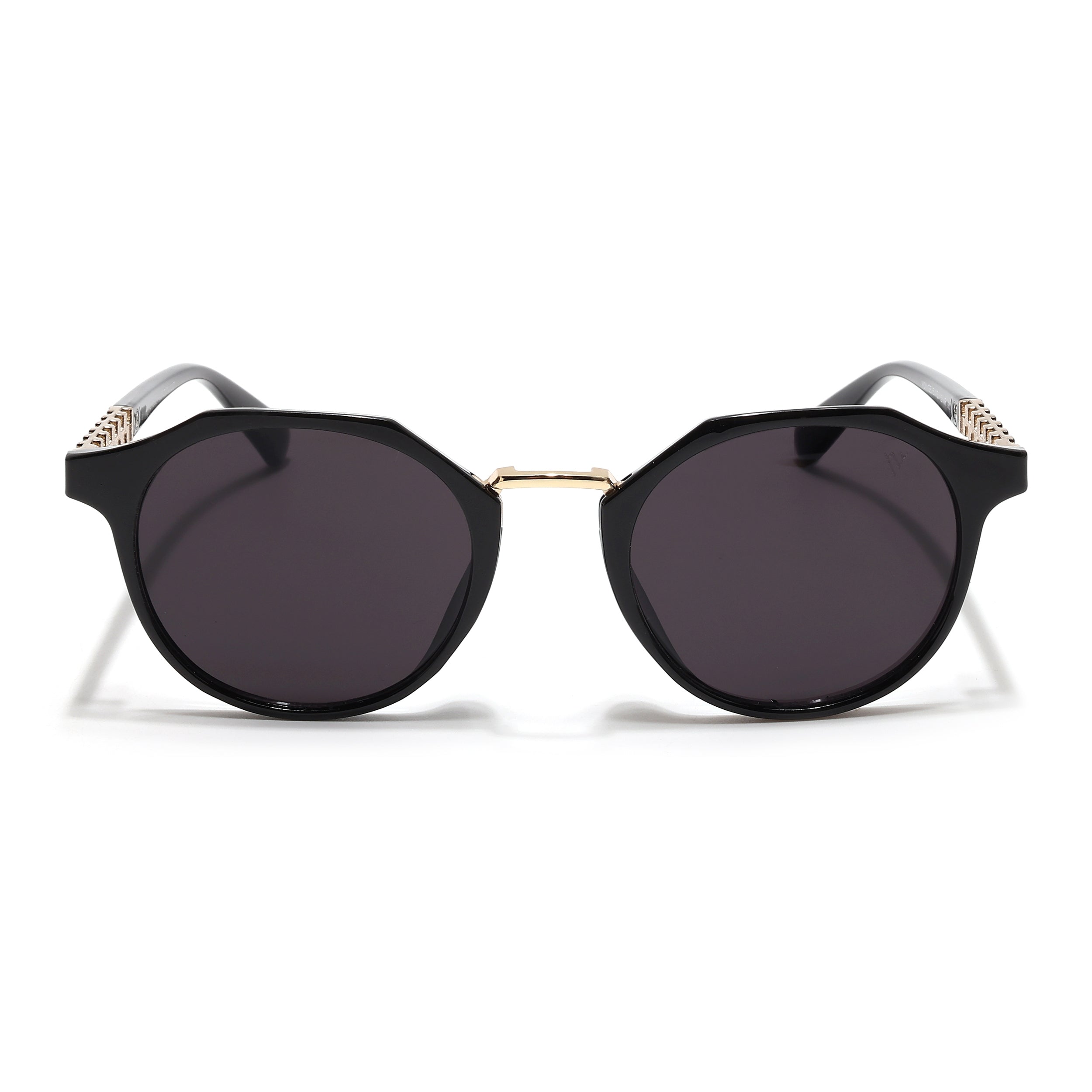 Round Sunglasses (Black Lens | Black Frame - MG6426)