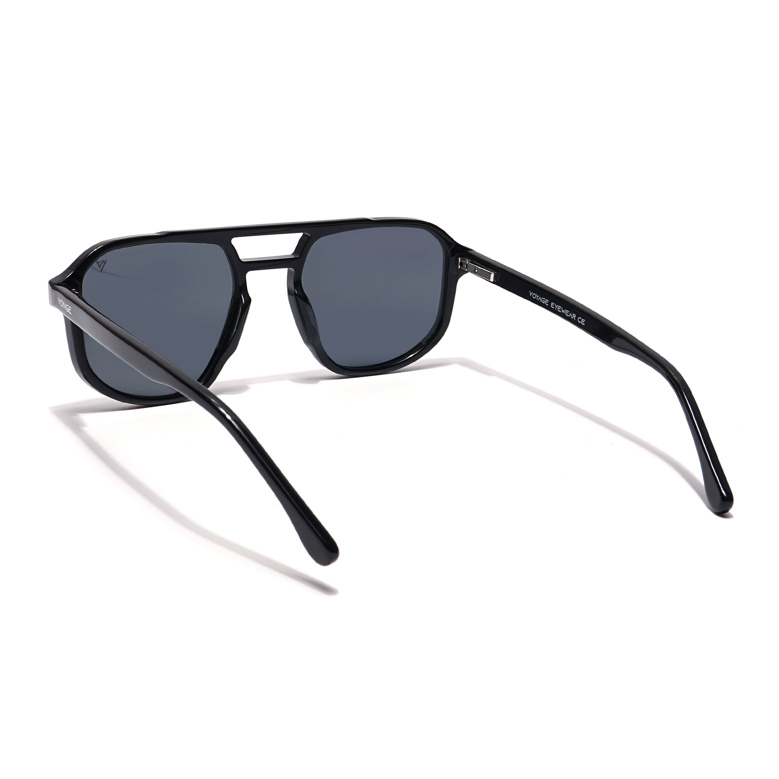 Voyage Select Square Sunglasses (Black Lens | Shine Black Frame - SLPMG5979)