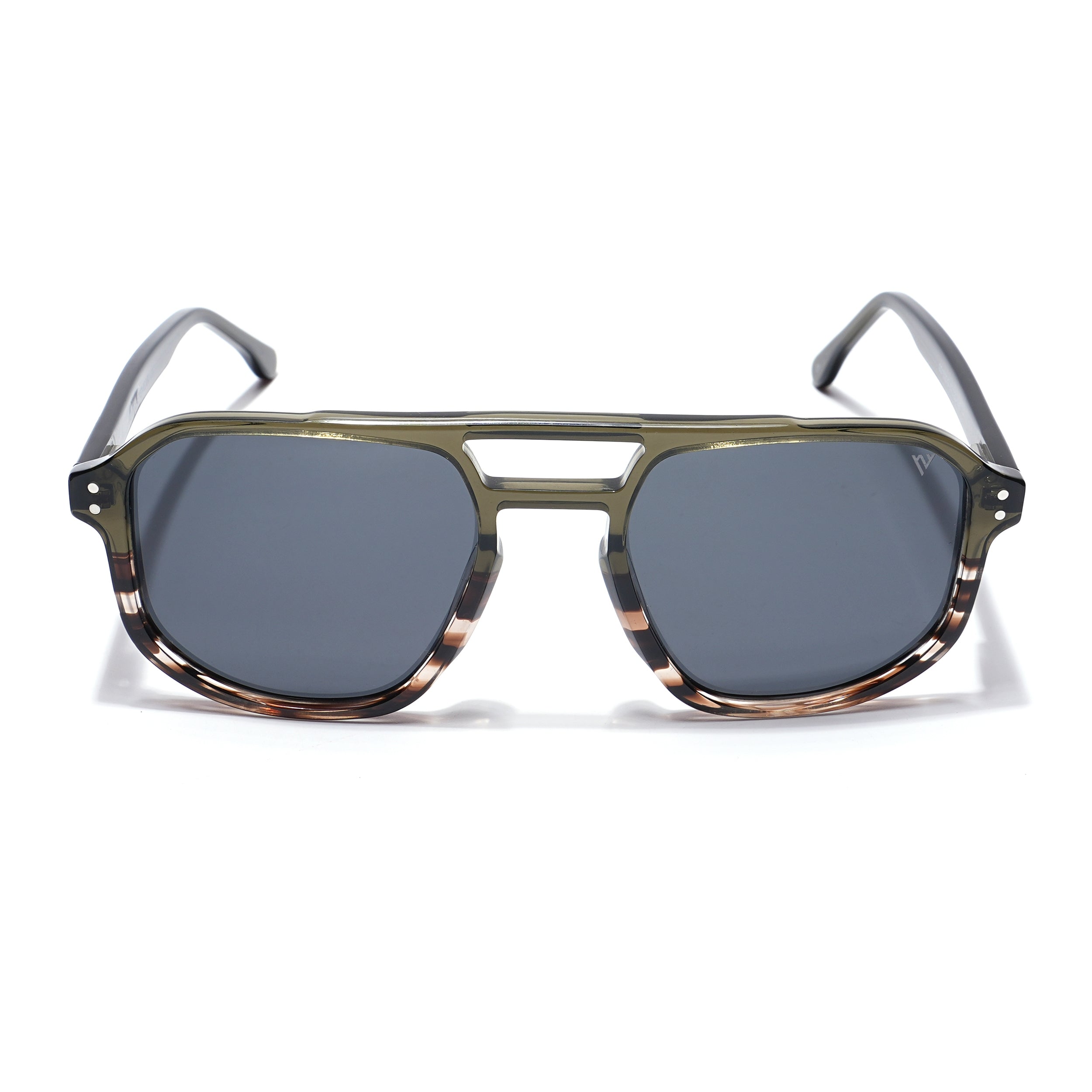 Voyage Select Square Sunglasses (Grey Lens | Olive & Demi Brown Frame - SLPMG5981)