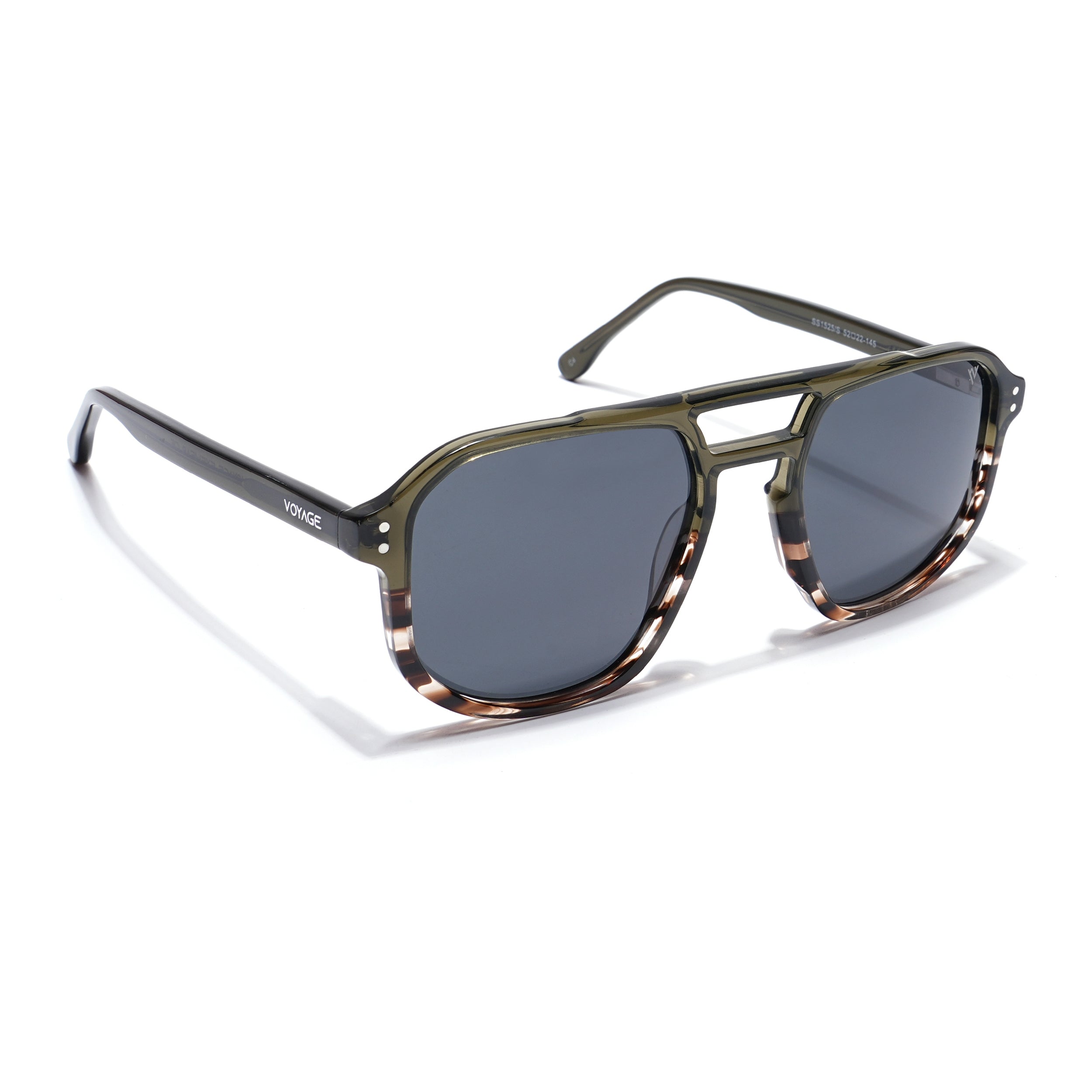 Voyage Select Square Sunglasses (Grey Lens | Olive & Demi Brown Frame - SLPMG5981)