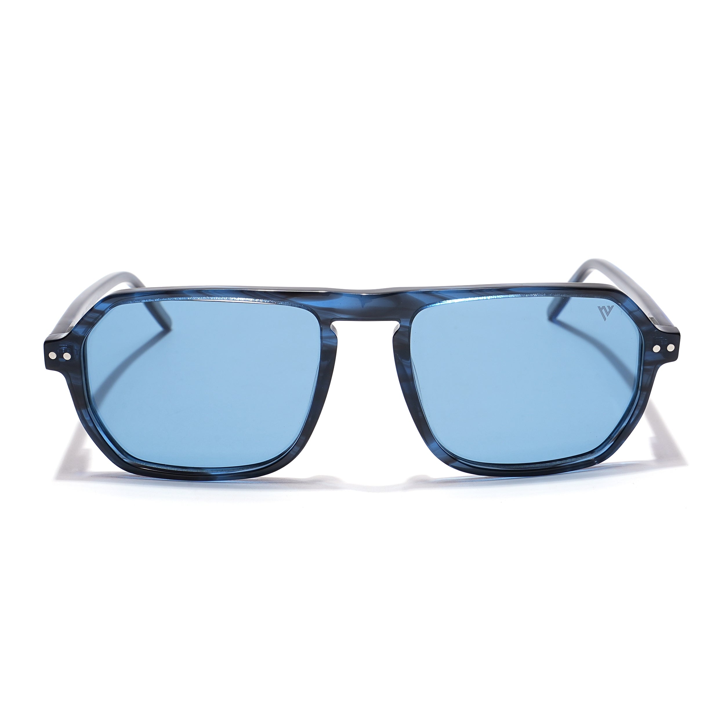 Voyage Select Square Sunglasses (Blue Lens | Shine Blue Frame - SLPMG5983)