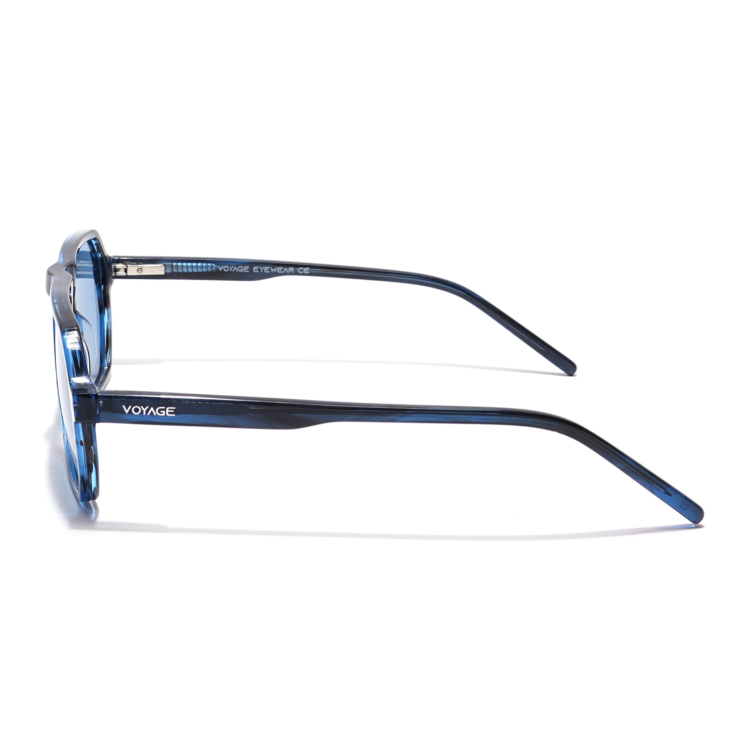 Voyage Select Square Sunglasses (Blue Lens | Shine Blue Frame - SLPMG5983)