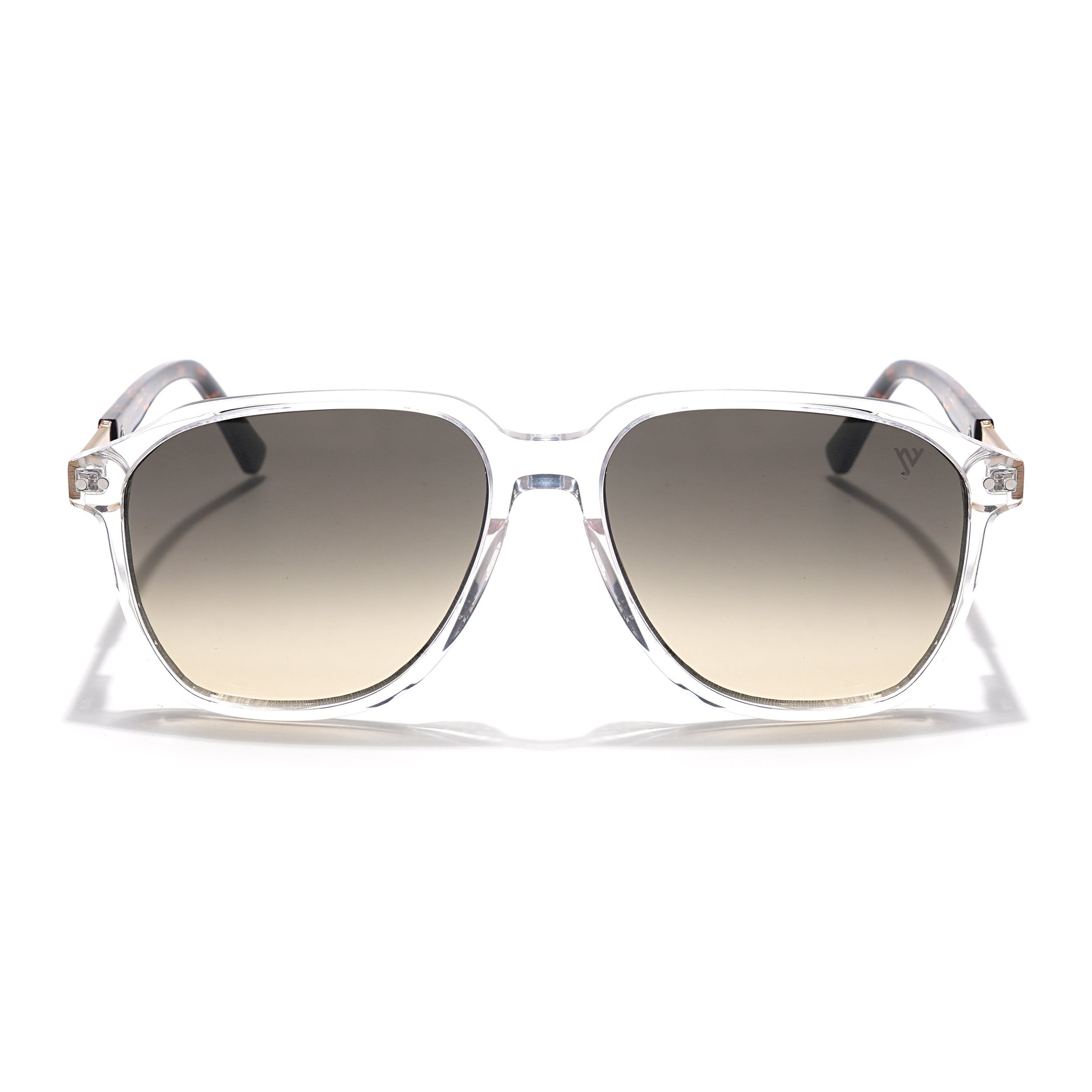 Voyage Select Square Sunglasses (Grey & Light Brown Lens | Transparent Frame - SLMG6126)