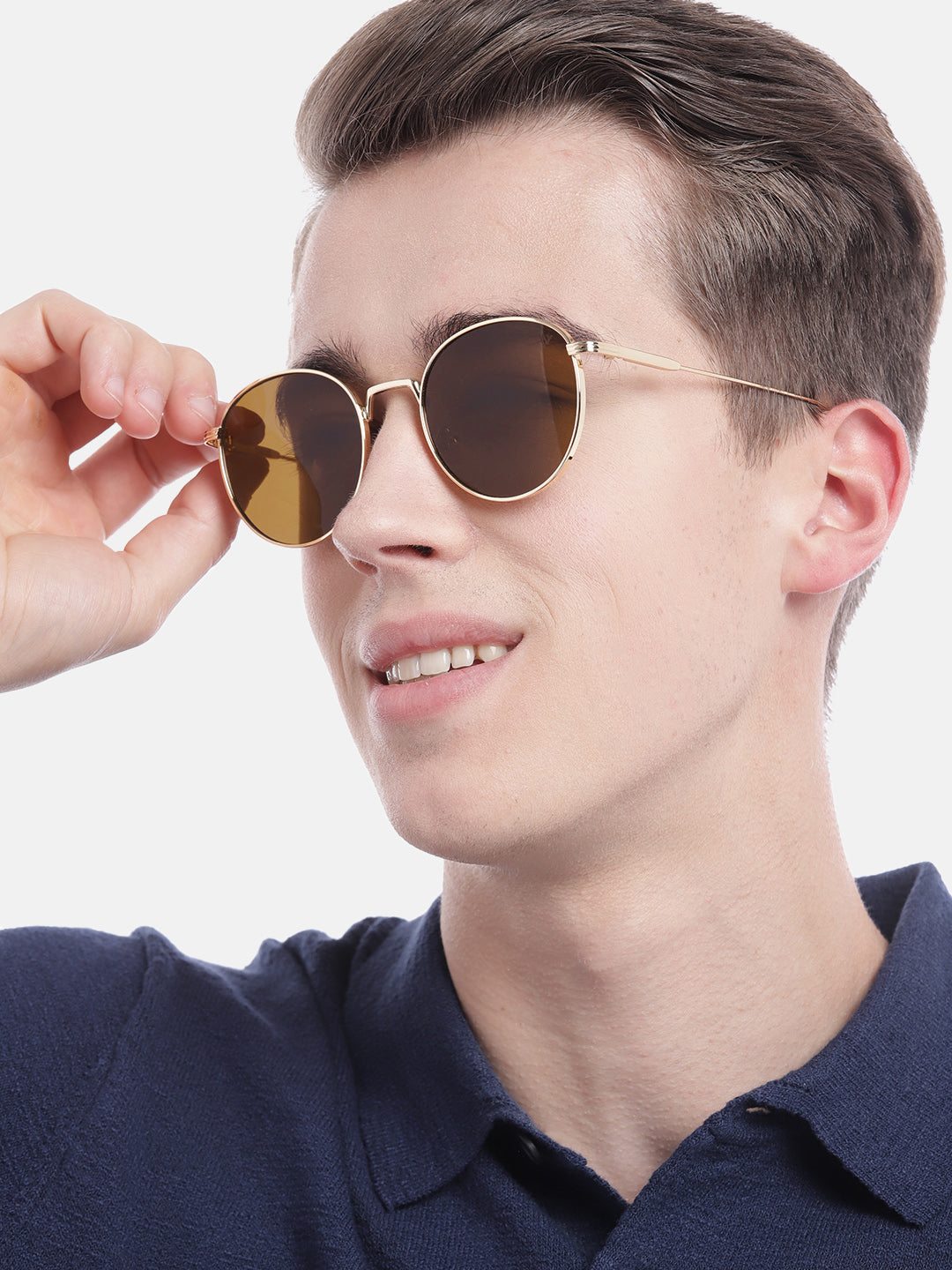 Sonic | Round Brown Sunglasses MG3052