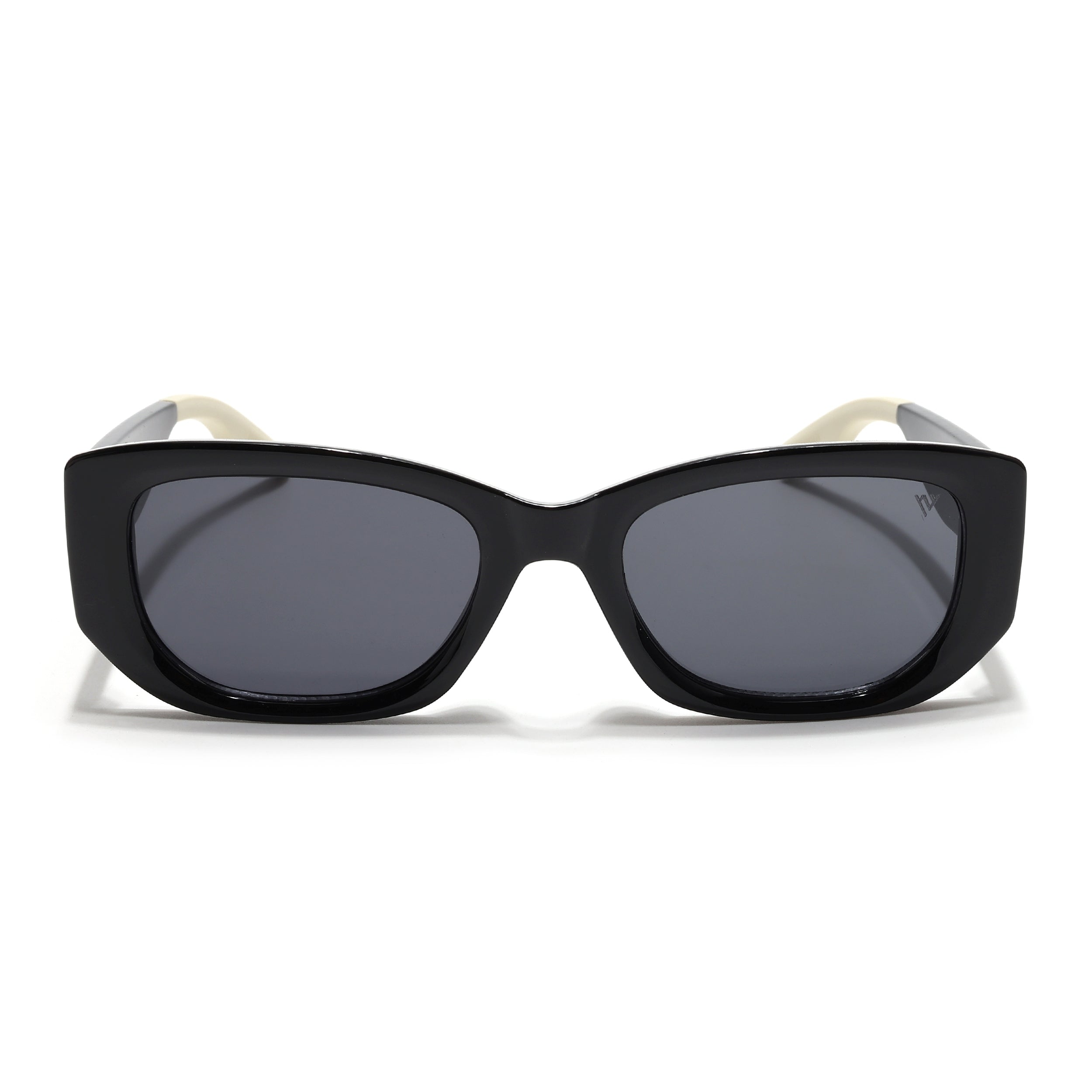 Cosmos |  Black Rectangle Sunglasses | Black Lens - MG6569