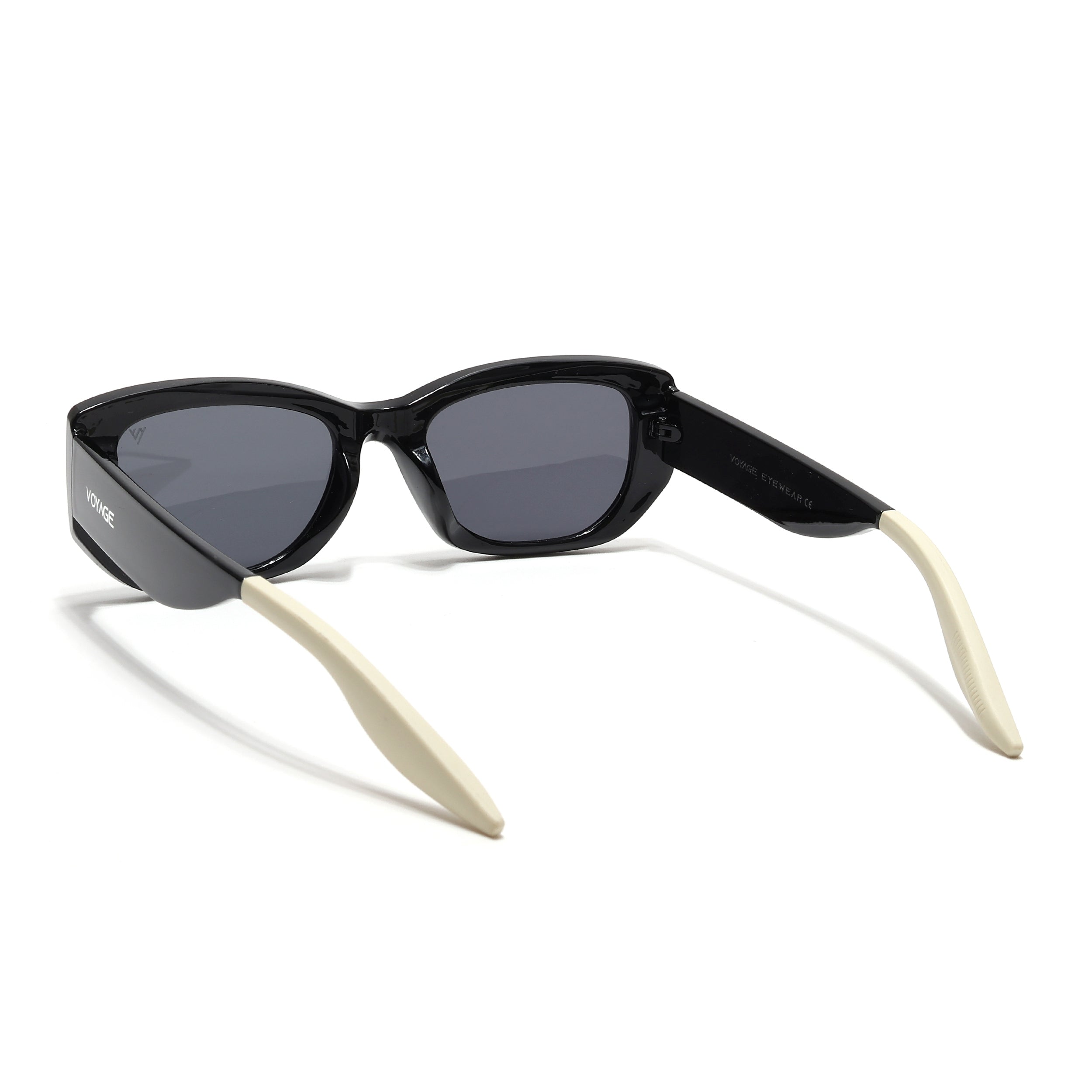 Cosmos |  Black Rectangle Sunglasses | Black Lens - MG6569