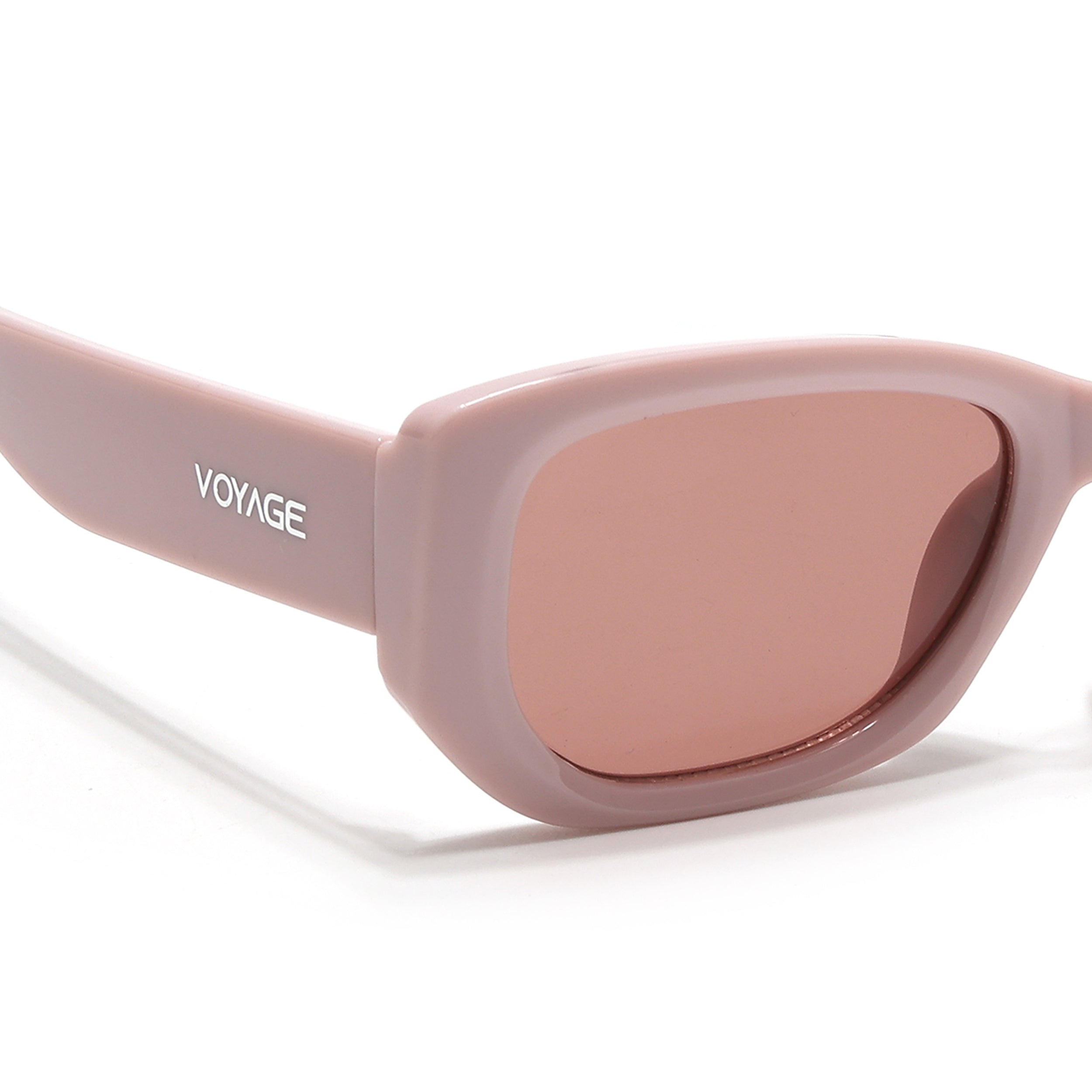 Cosmos |  Pink Rectangle Sunglasses | Light Brown Lens - MG6570