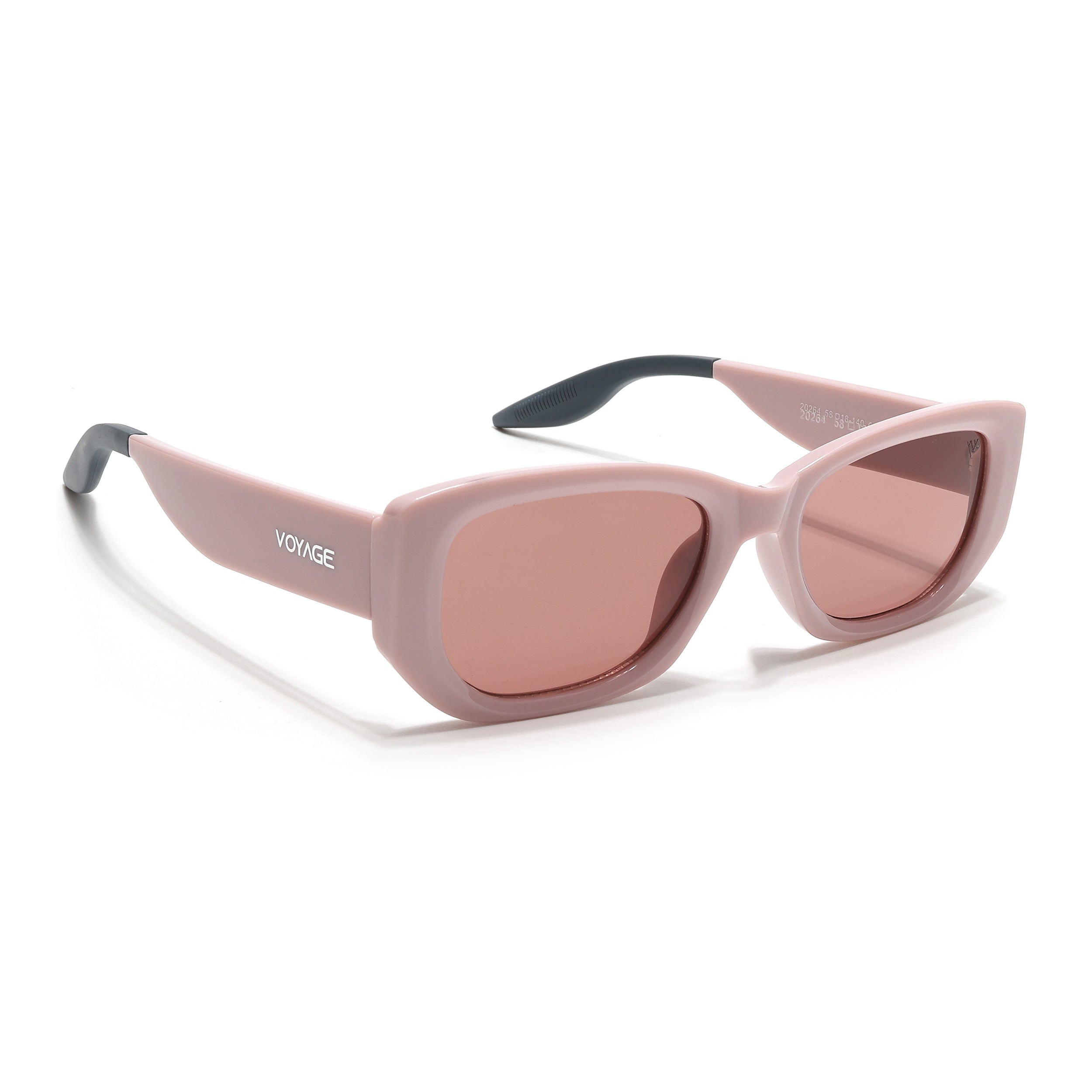 Cosmos |  Pink Rectangle Sunglasses | Light Brown Lens - MG6570