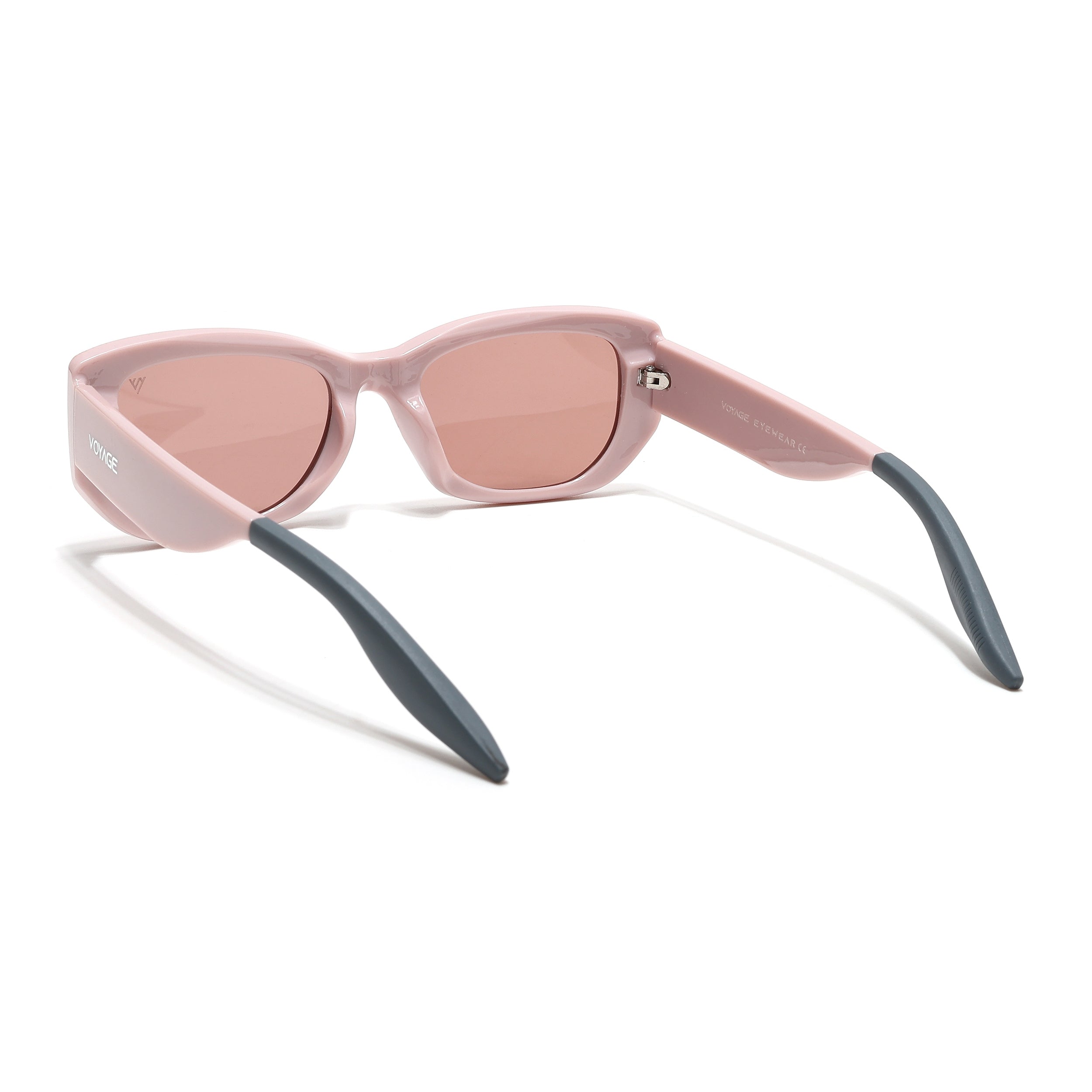 Cosmos |  Pink Rectangle Sunglasses | Light Brown Lens - MG6570