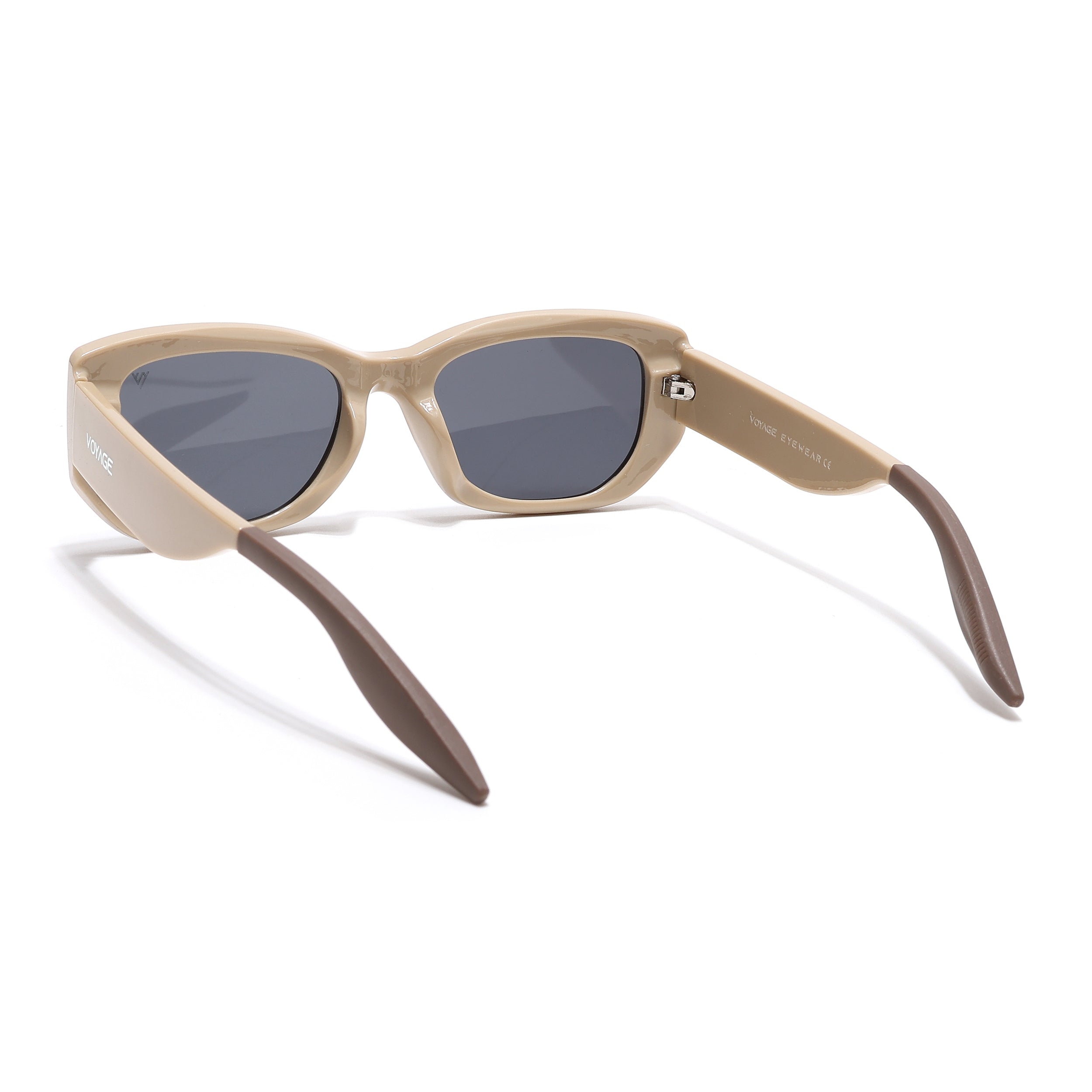 Cosmos |  Nude Rectangle Sunglasses | Grey Lens - MG6572