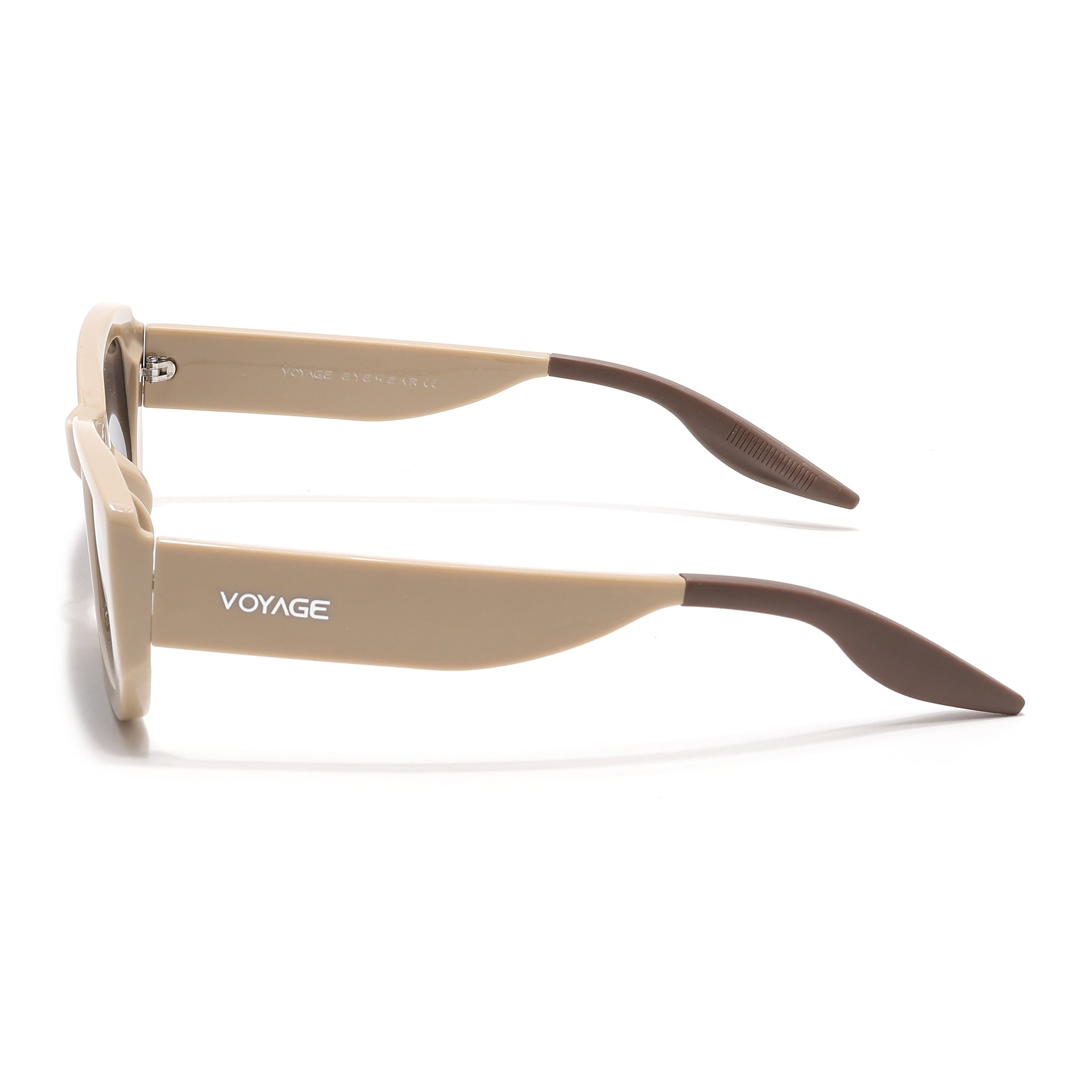 Cosmos |  Nude Rectangle Sunglasses | Grey Lens - MG6572