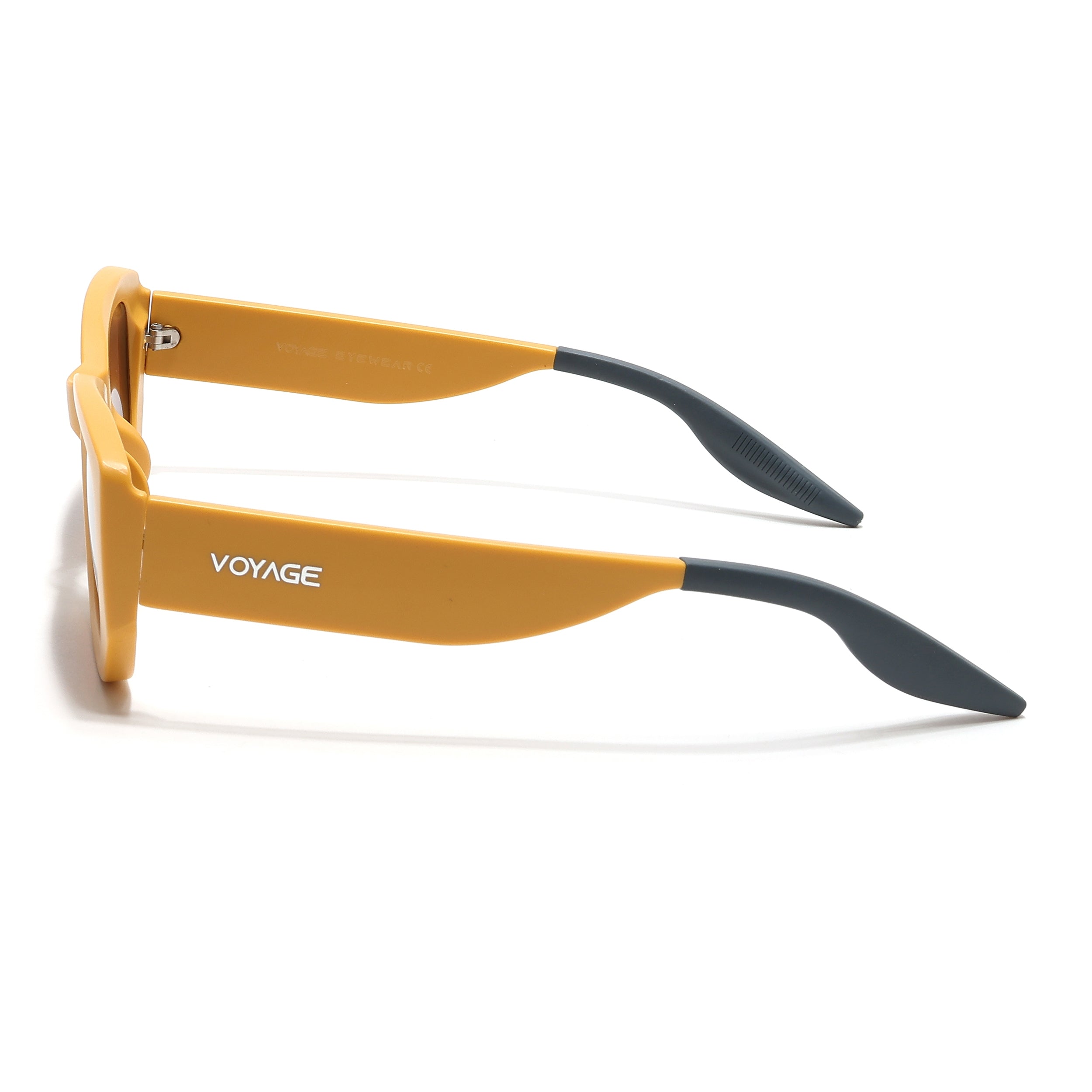 Cosmos |  Matt Yellow Rectangle Sunglasses | Brown Lens - MG6573