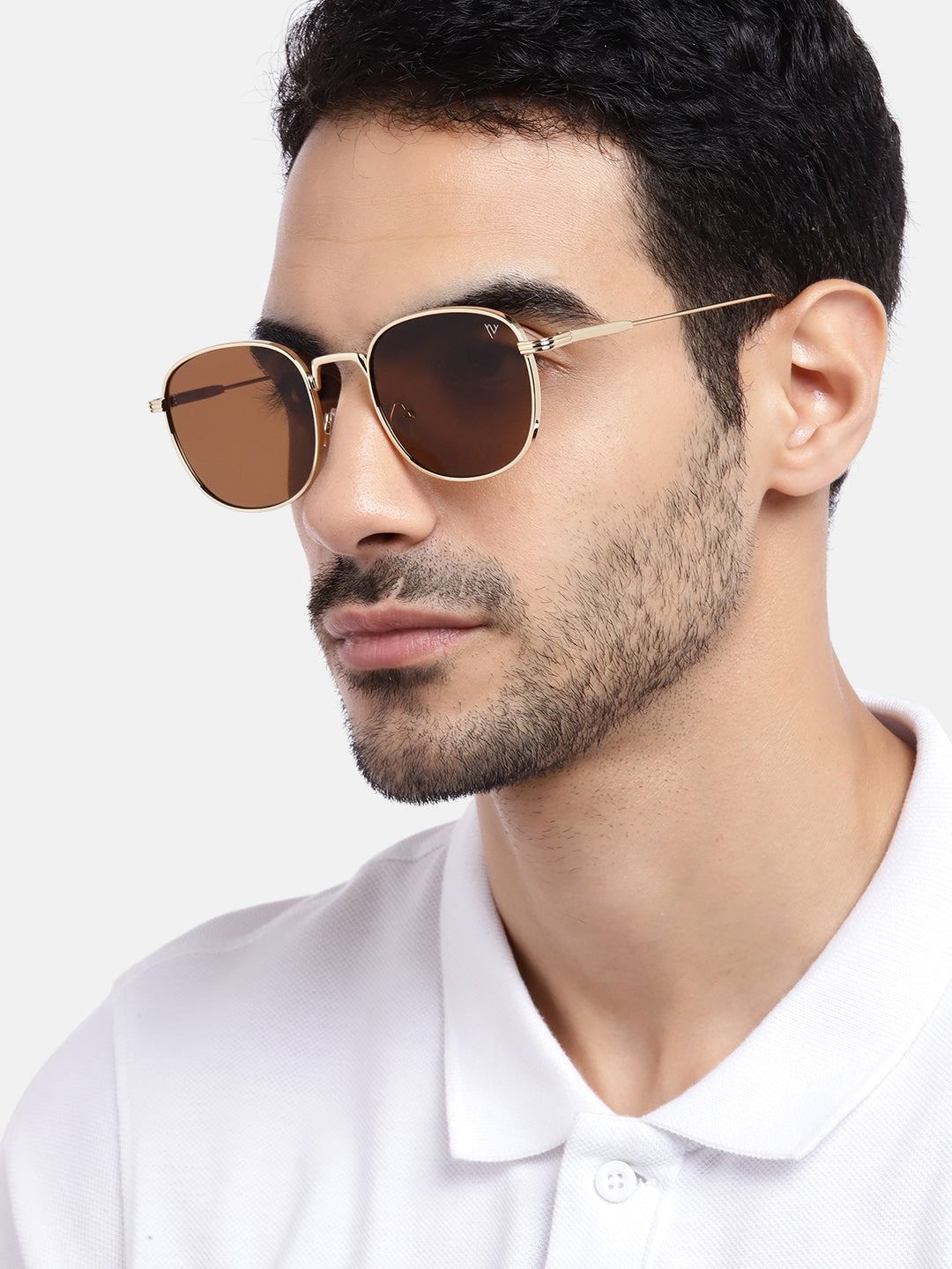 The OG | Brown-Gold Round Sunglasses MG2974