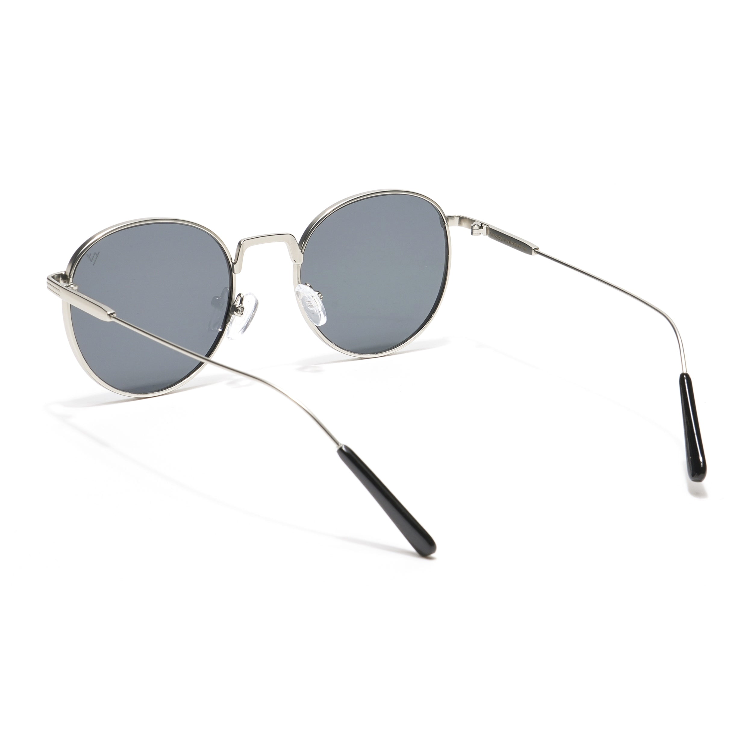 Sonic | Round Black Silver Sunglasses MG3051