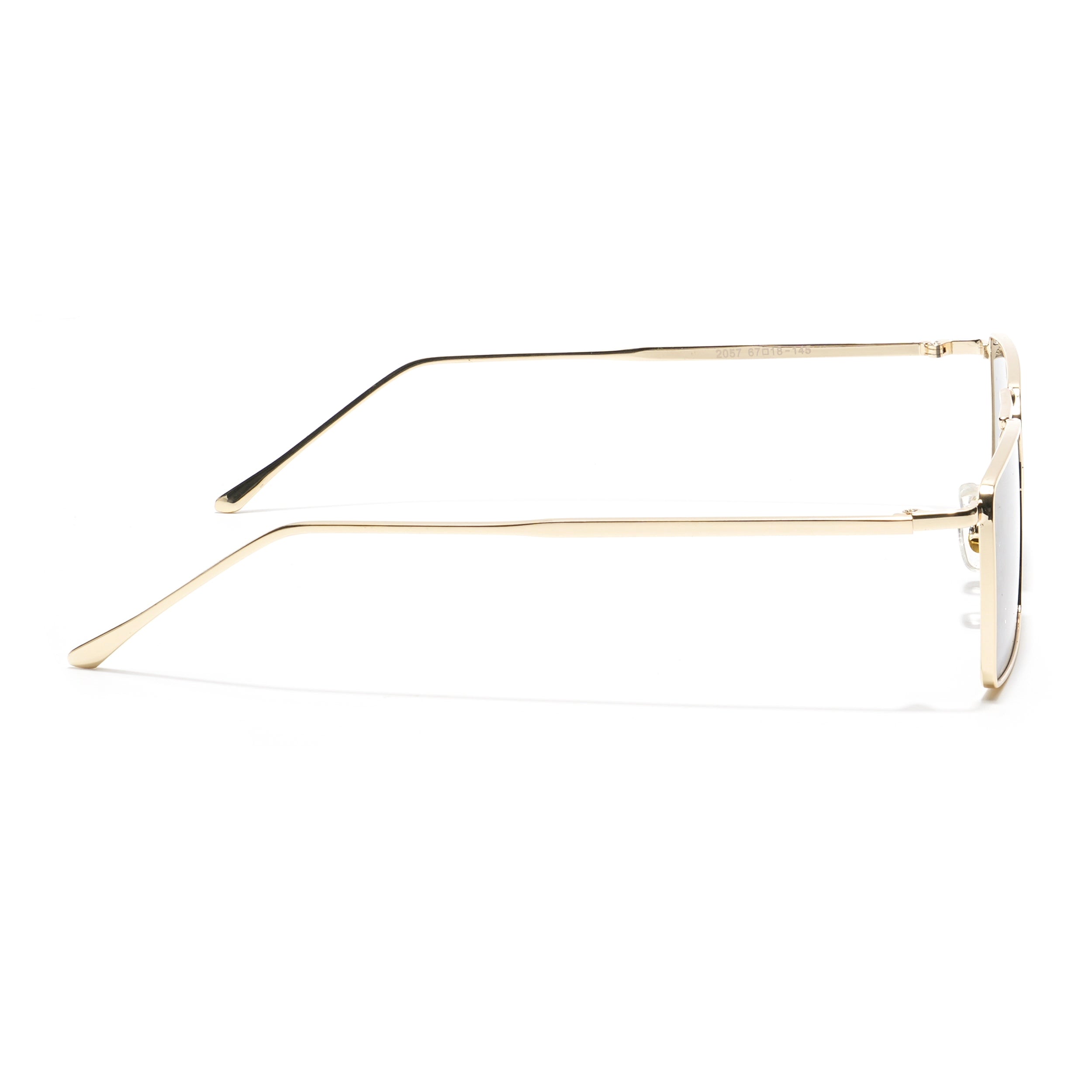 Golden Digger | Black Gold Rectangular Sunglasses - MG3572