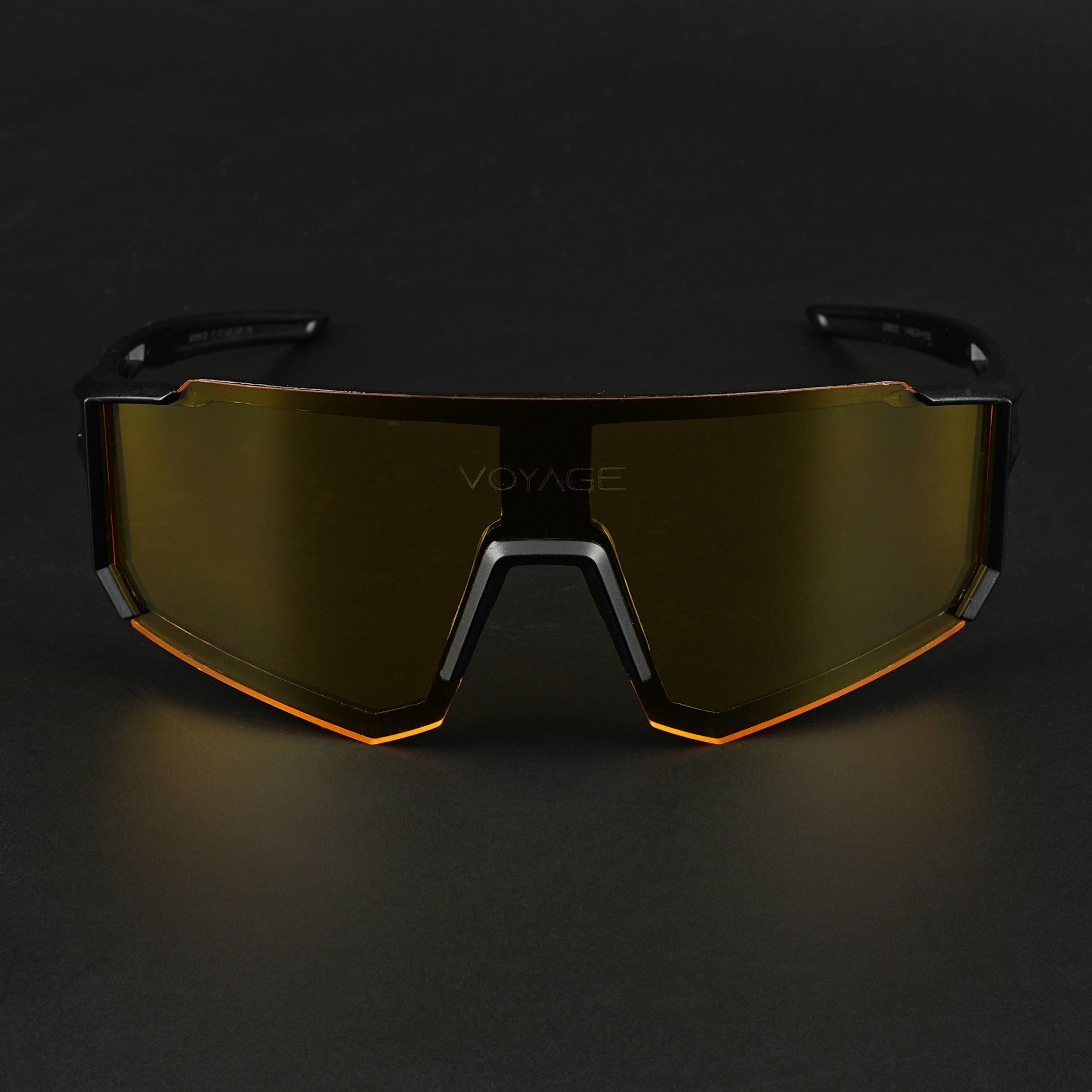 Voyage Drift Sunglasses for Men & Women (Yellow Lens | Black Frame - MG5618)