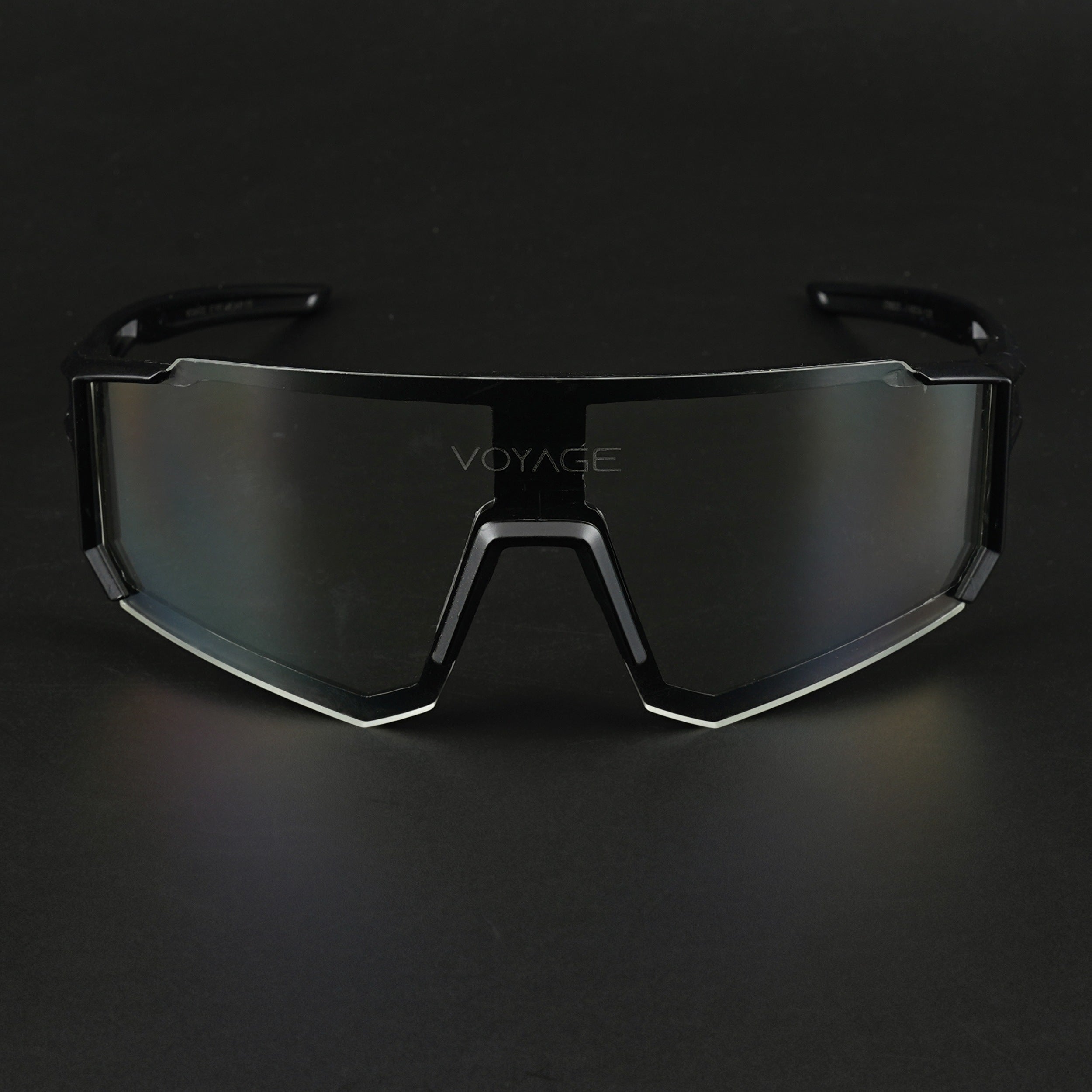 Voyage Drift Sunglasses for Men & Women (Clear Lens | Black Frame - MG5622)