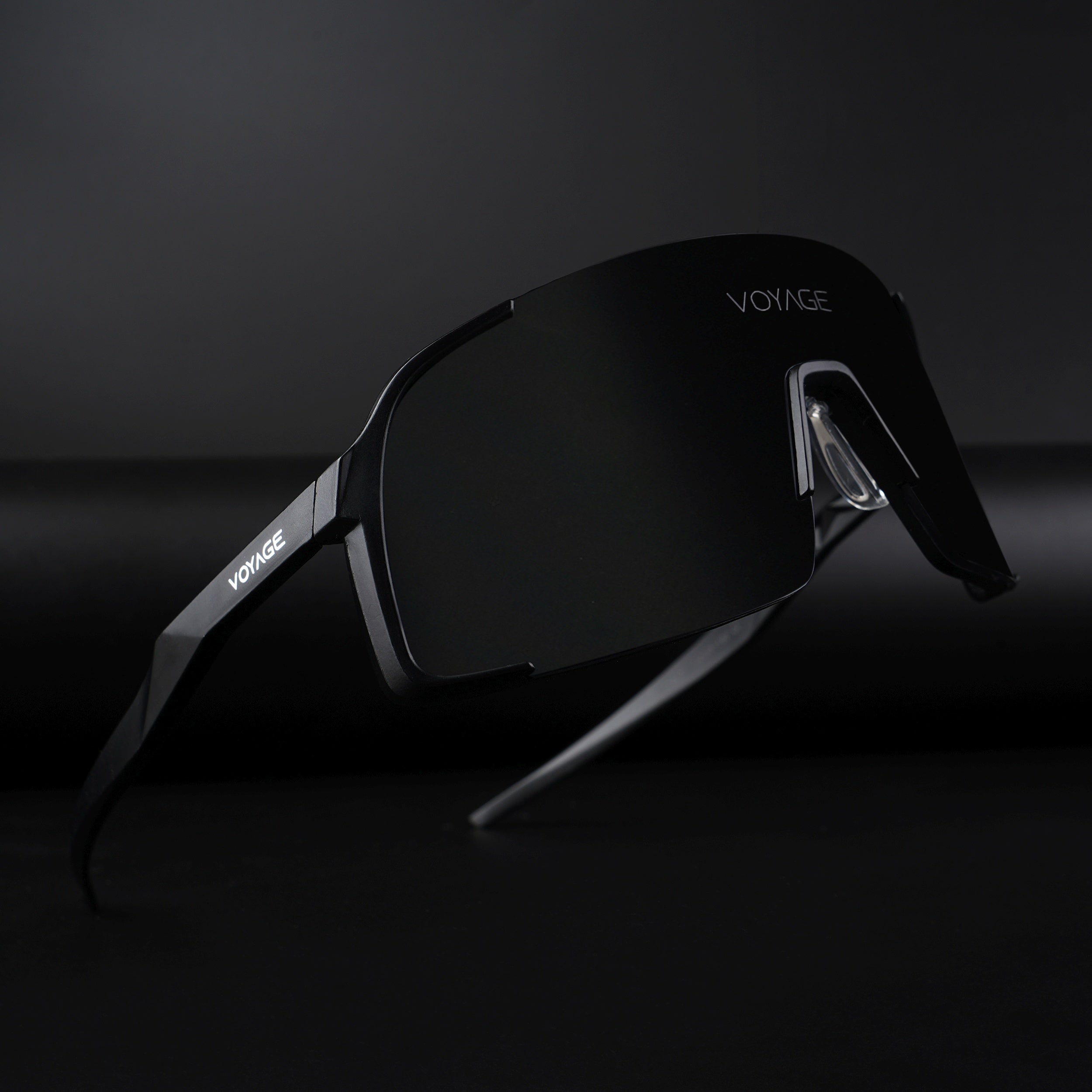 Voyage Drift Sunglasses for Men & Women (Black Lens | Black Frame - MG5626)