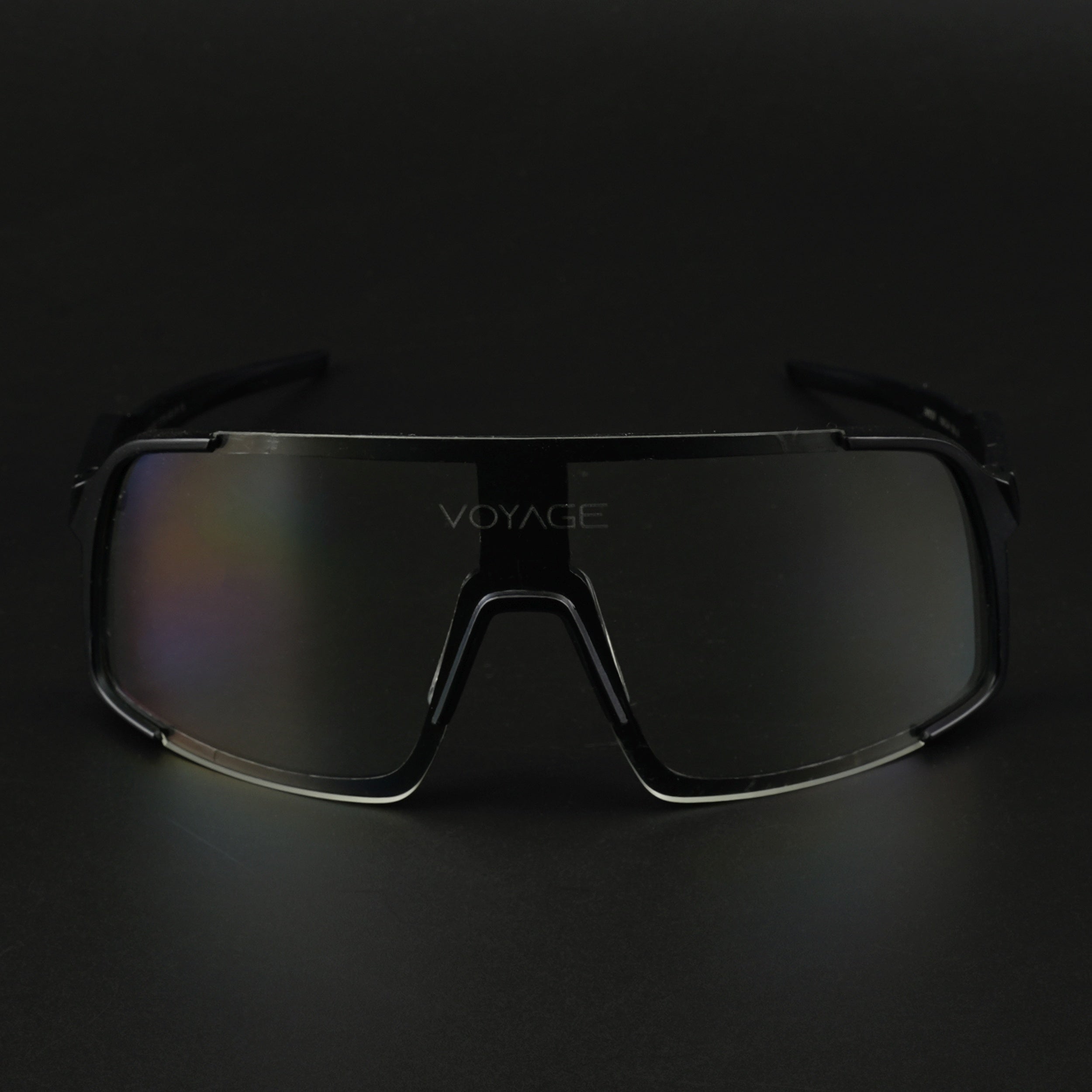Voyage Drift Sunglasses for Men & Women (Clear Lens | Black Frame - MG5630)