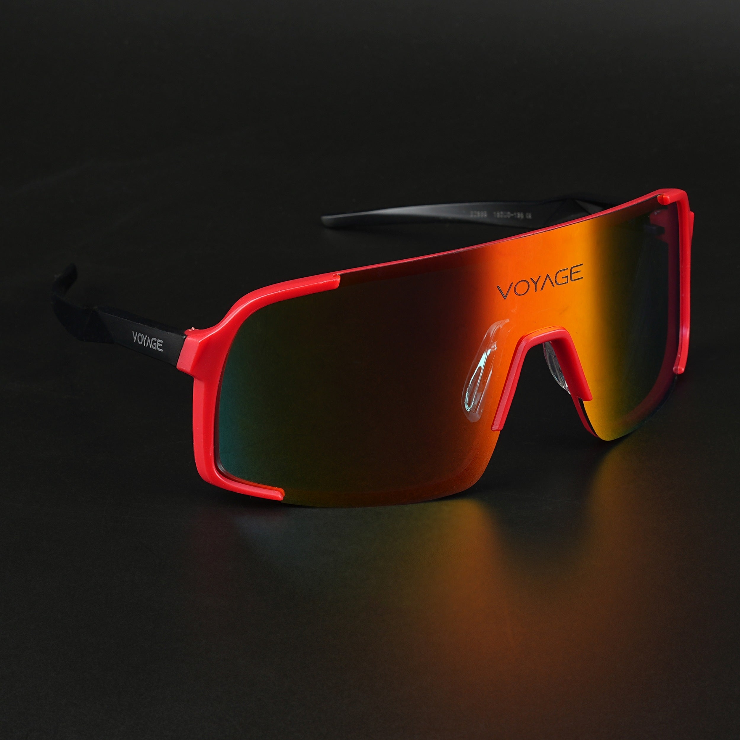 Drift Sunglasses (Multicolor Lens | Red Frame - MG5633)