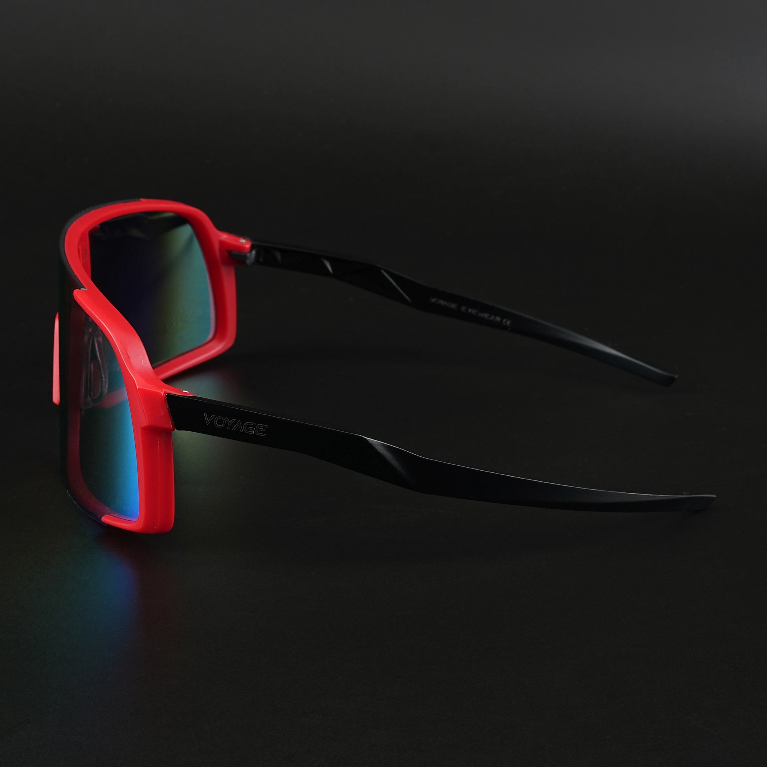 Drift Sunglasses (Multicolor Lens | Red Frame - MG5633)