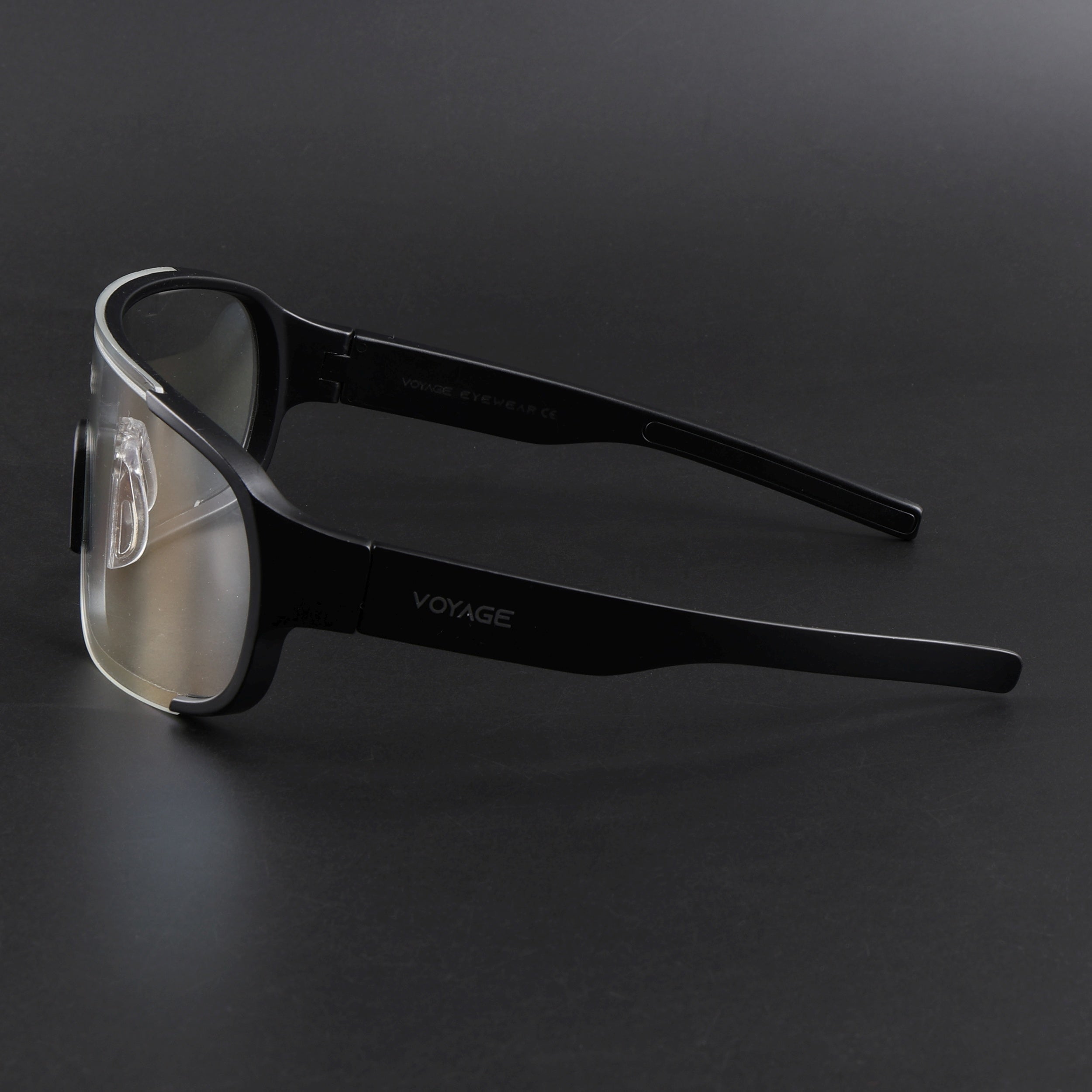 Drift Sunglasses (Clear Lens | Black Frame - MG5515)