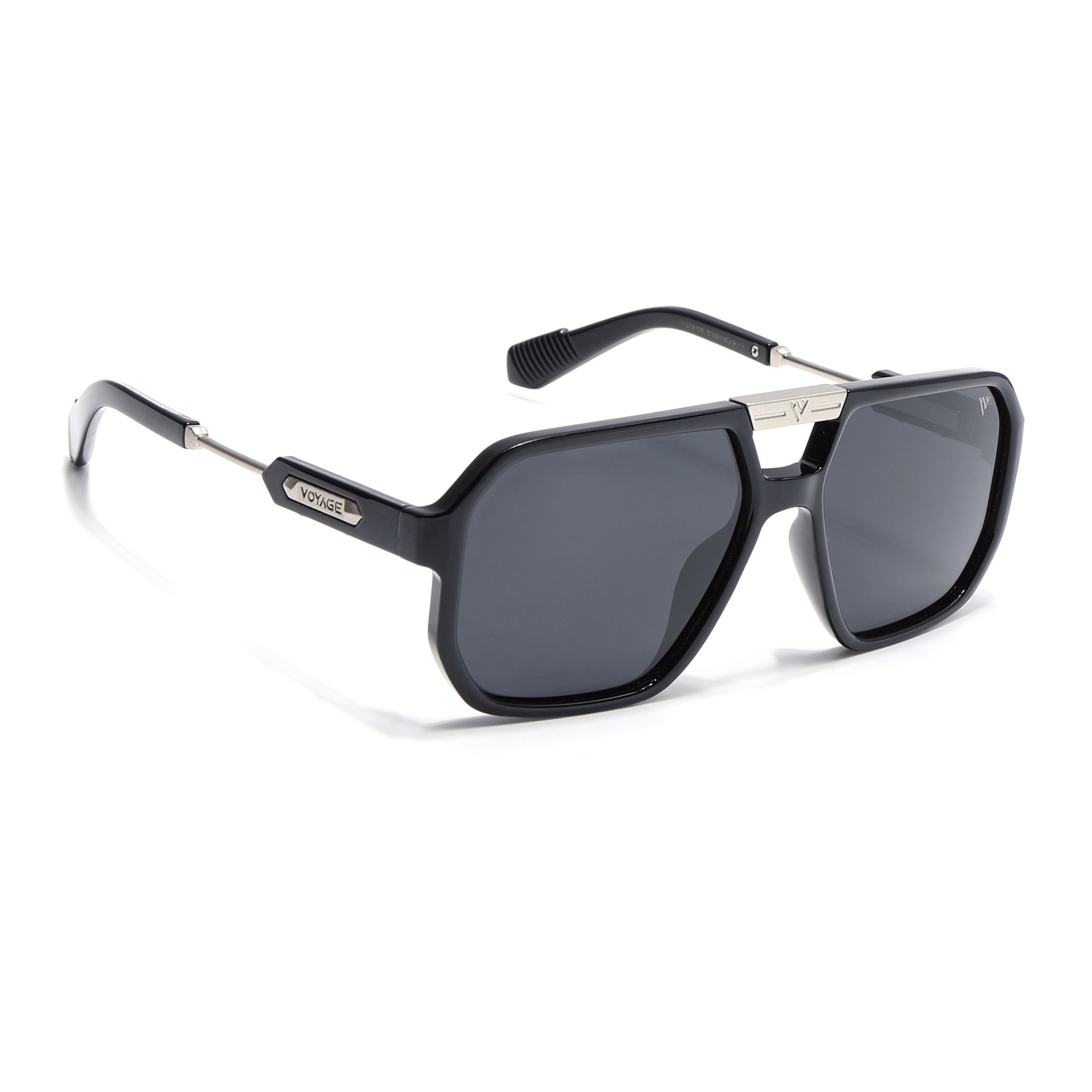 Thunder | Silver Wayfarer Polarized Sunglasses | PMG6689