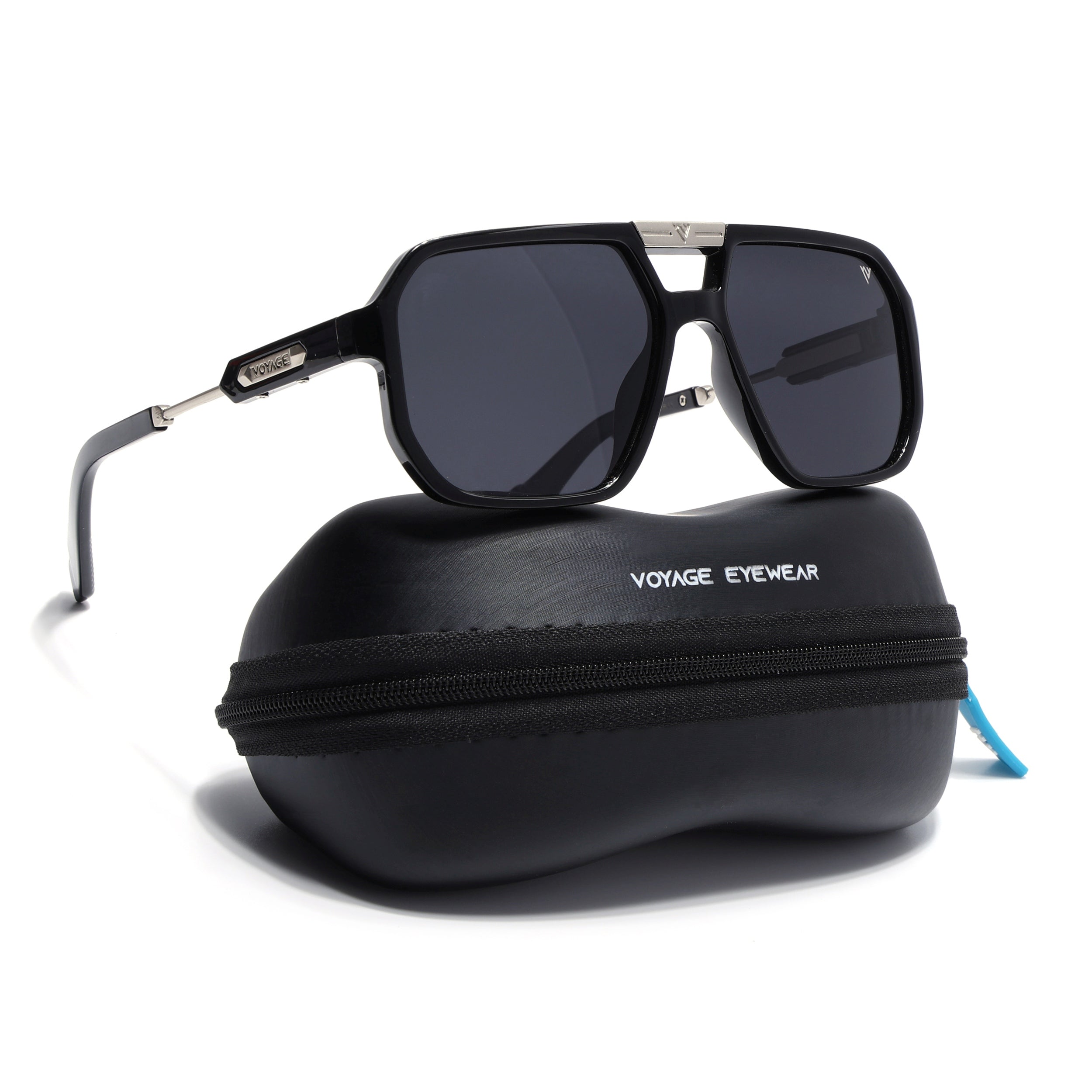 Thunder | Silver Wayfarer Polarized Sunglasses | PMG6689