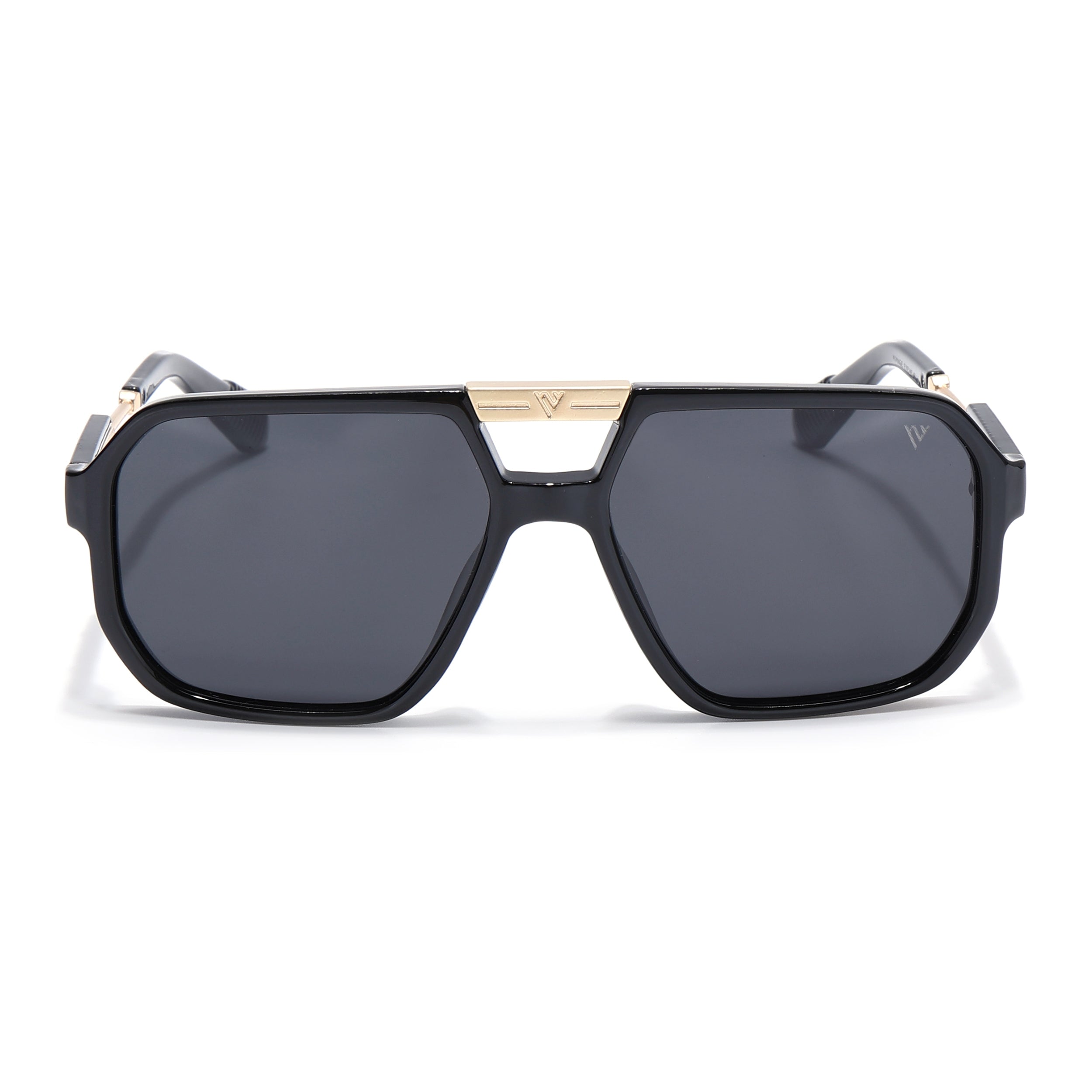 Thunder | Golden Wayfarer Polarized Sunglasses | PMG6690