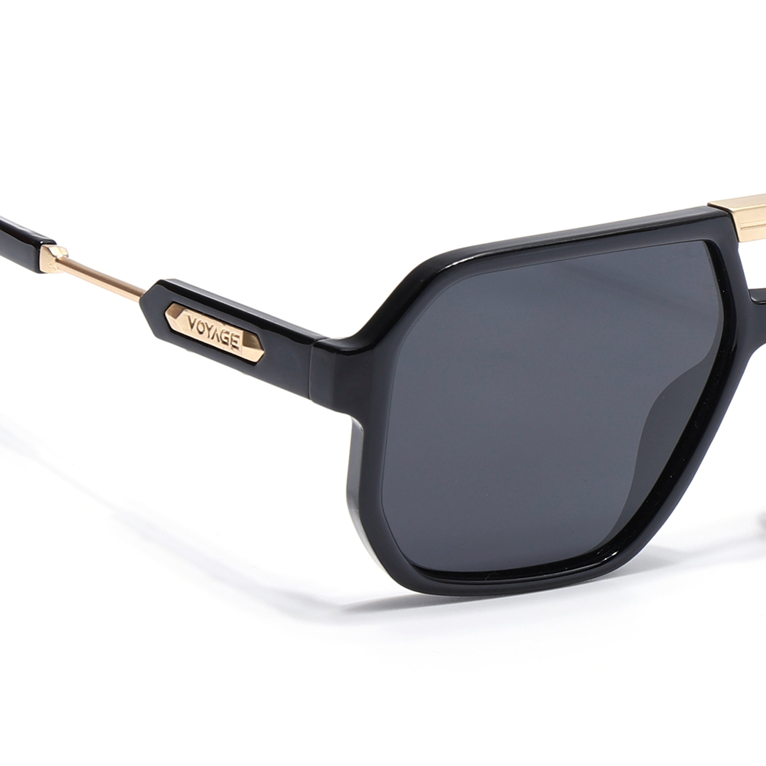 Thunder | Golden Wayfarer Polarized Sunglasses | PMG6690