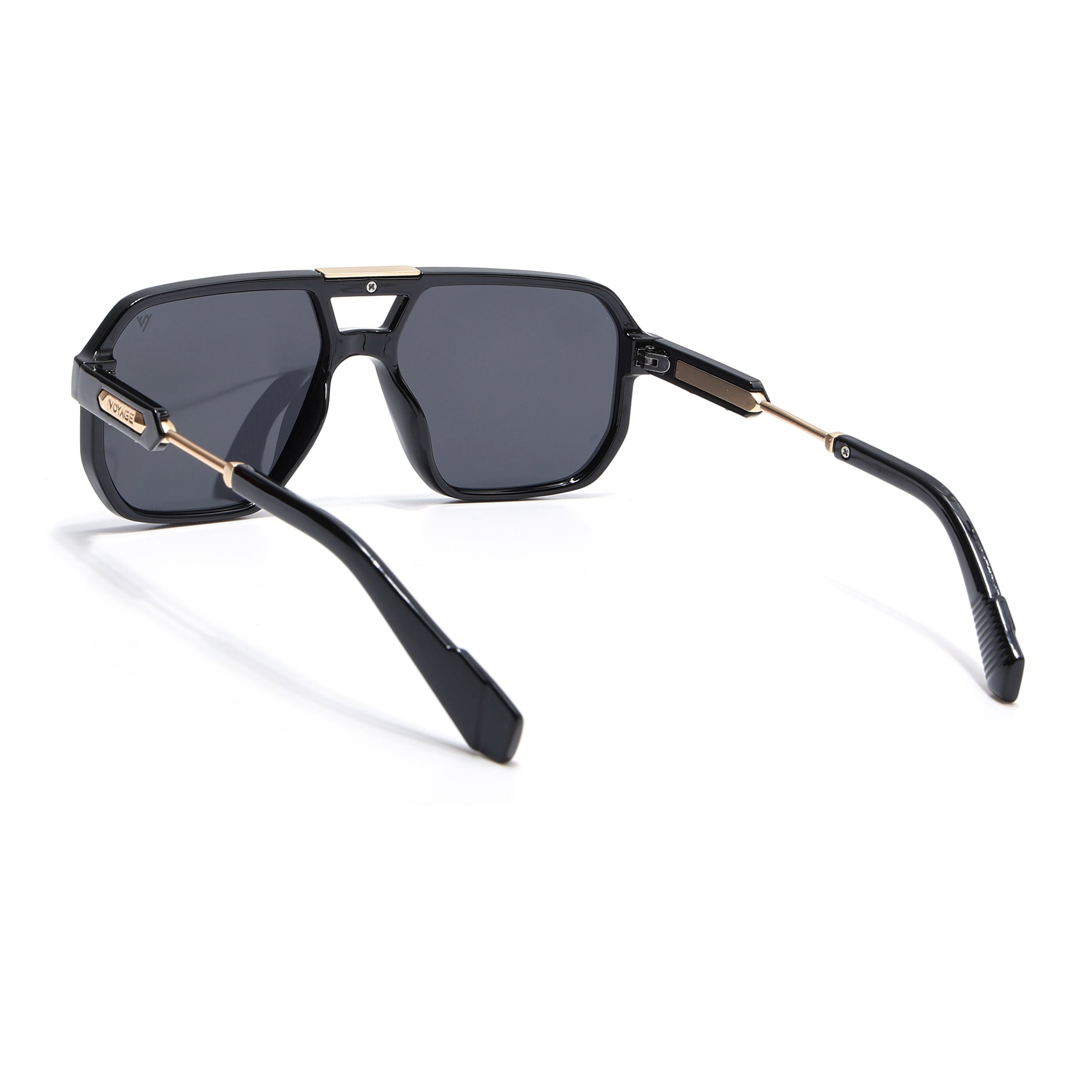 Thunder | Golden Wayfarer Polarized Sunglasses | PMG6690