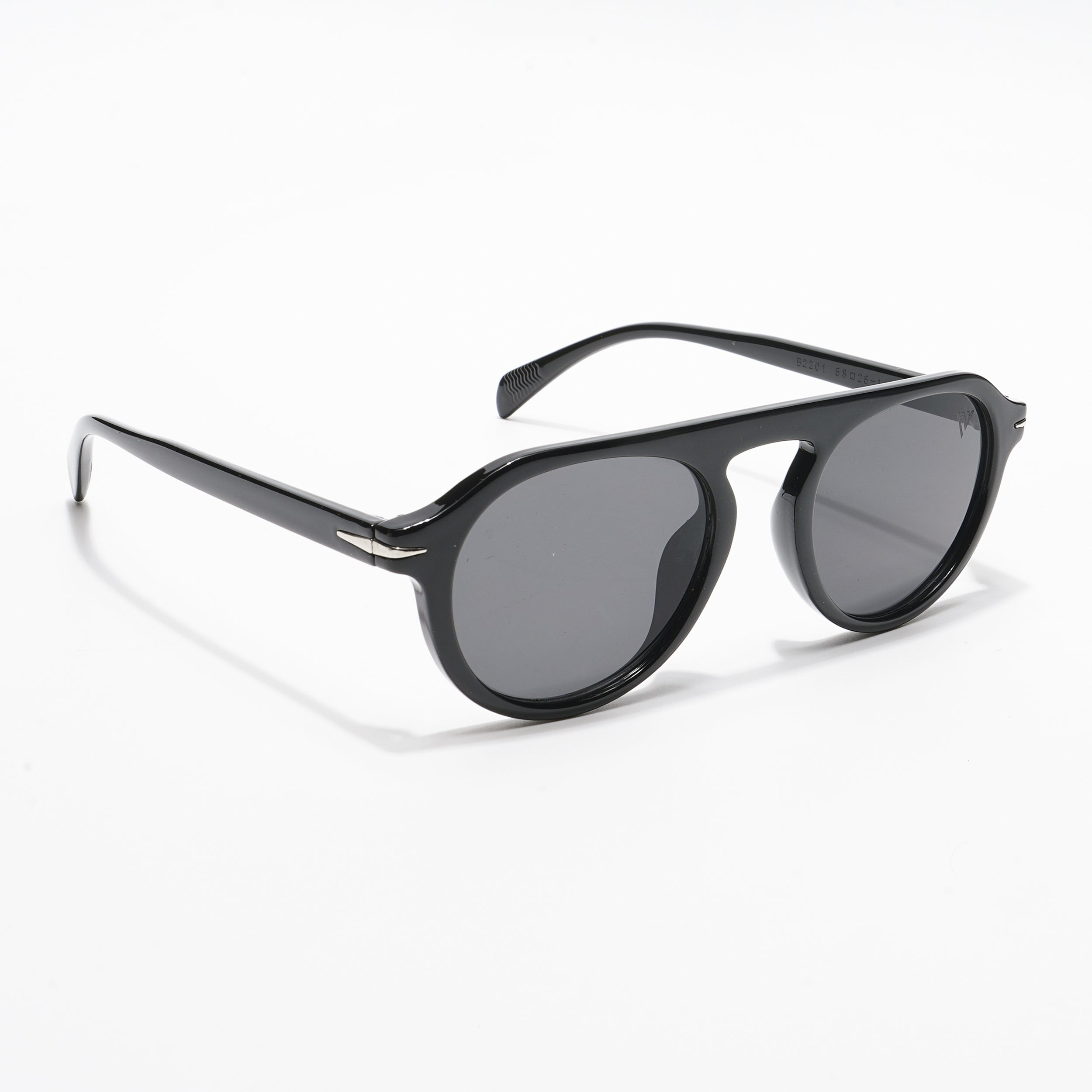 Voyage Black Round Sunglasses - MG3893