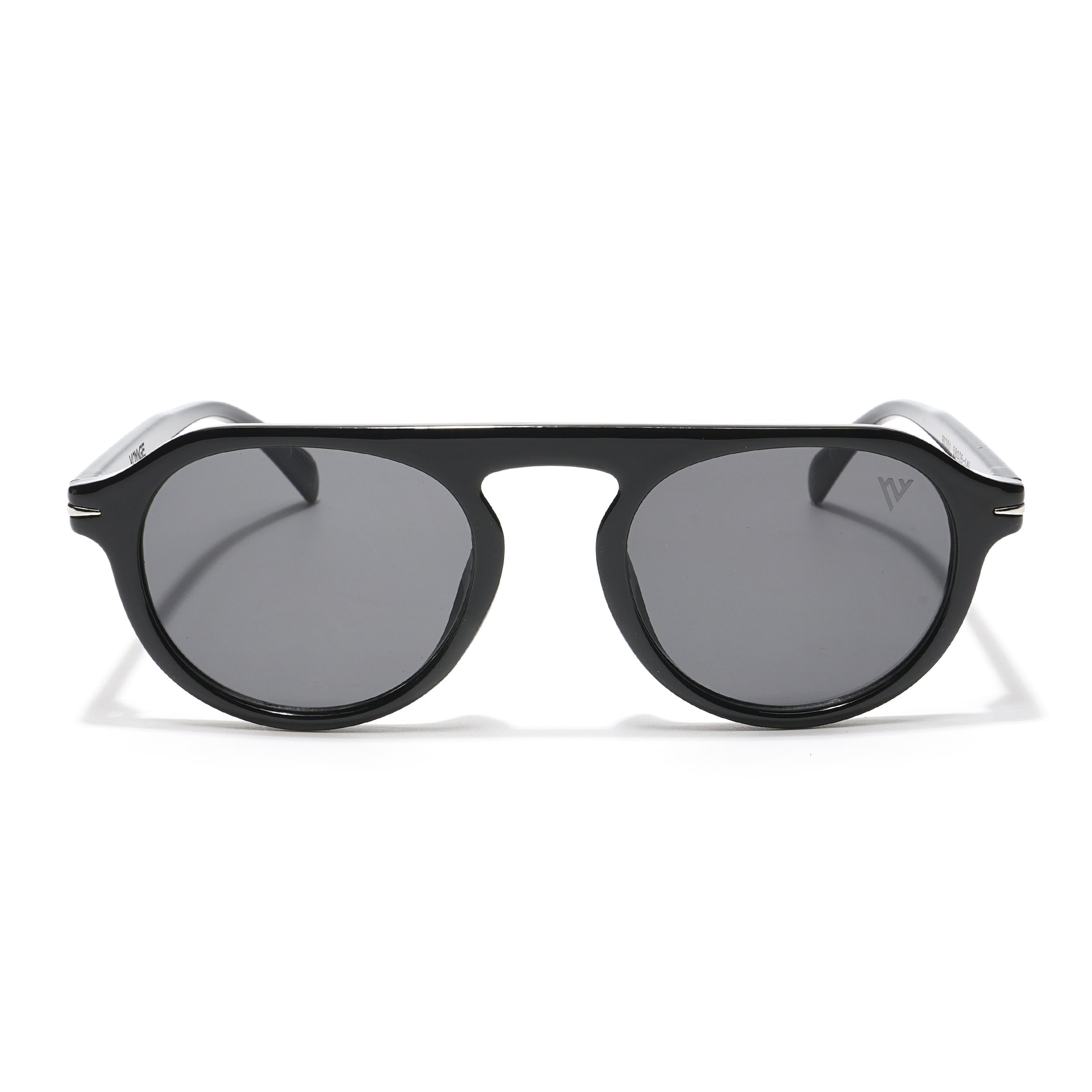 The Townie | Black Round Sunglasses - MG3893