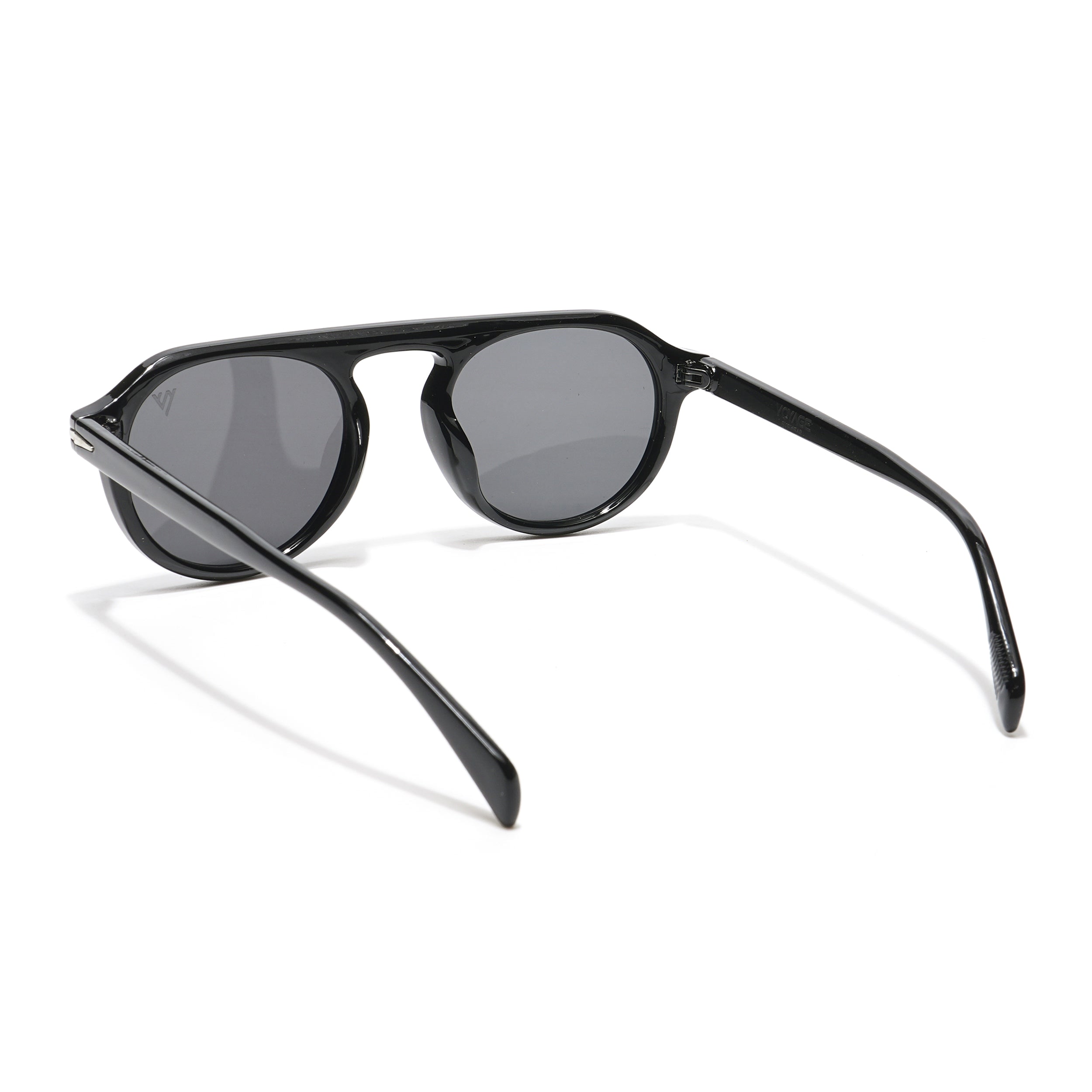 The Townie | Black Round Sunglasses - MG3893