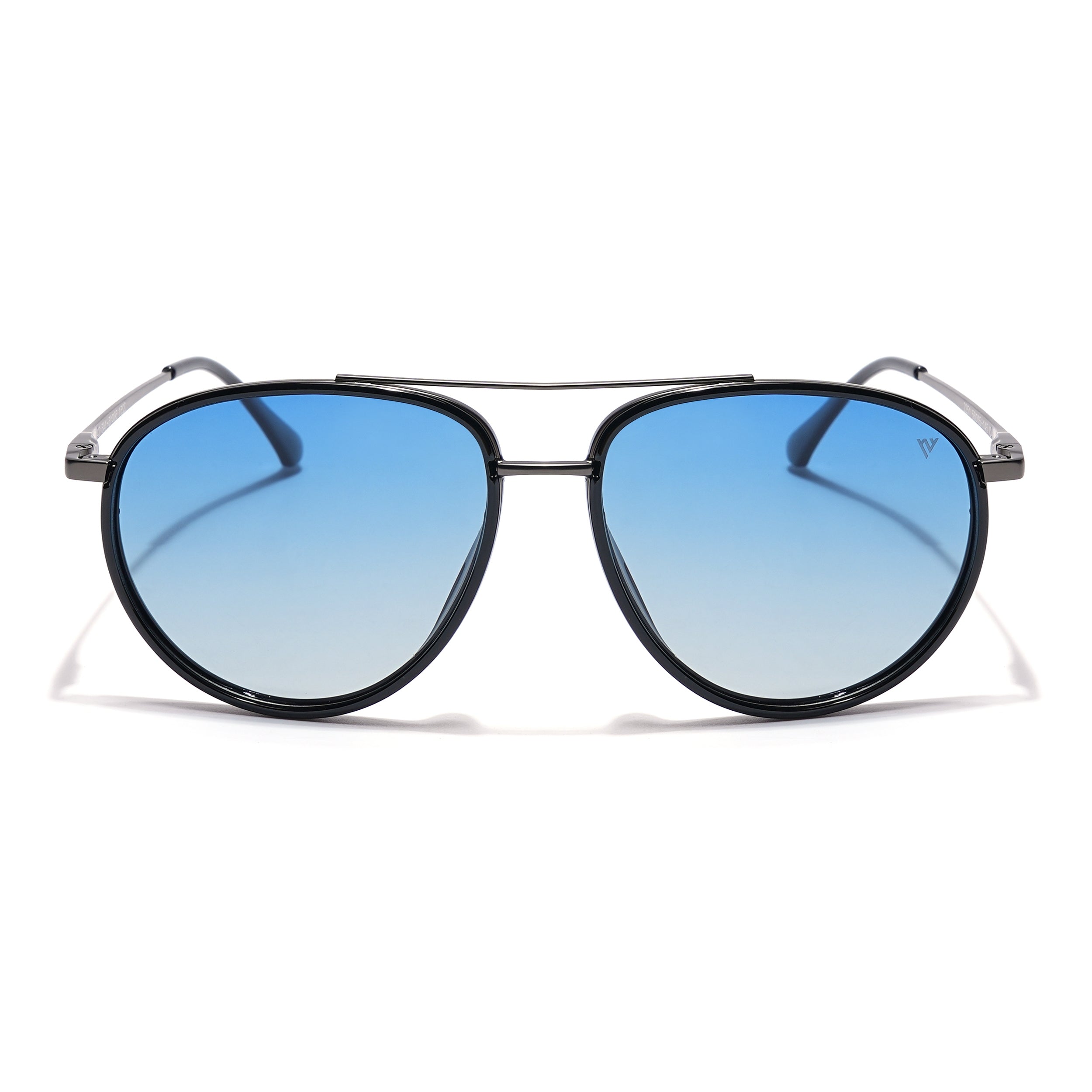 Voyage Select Aviator Sunglasses (Blue Lens | Black & Grey Frame - SLPMG5929)