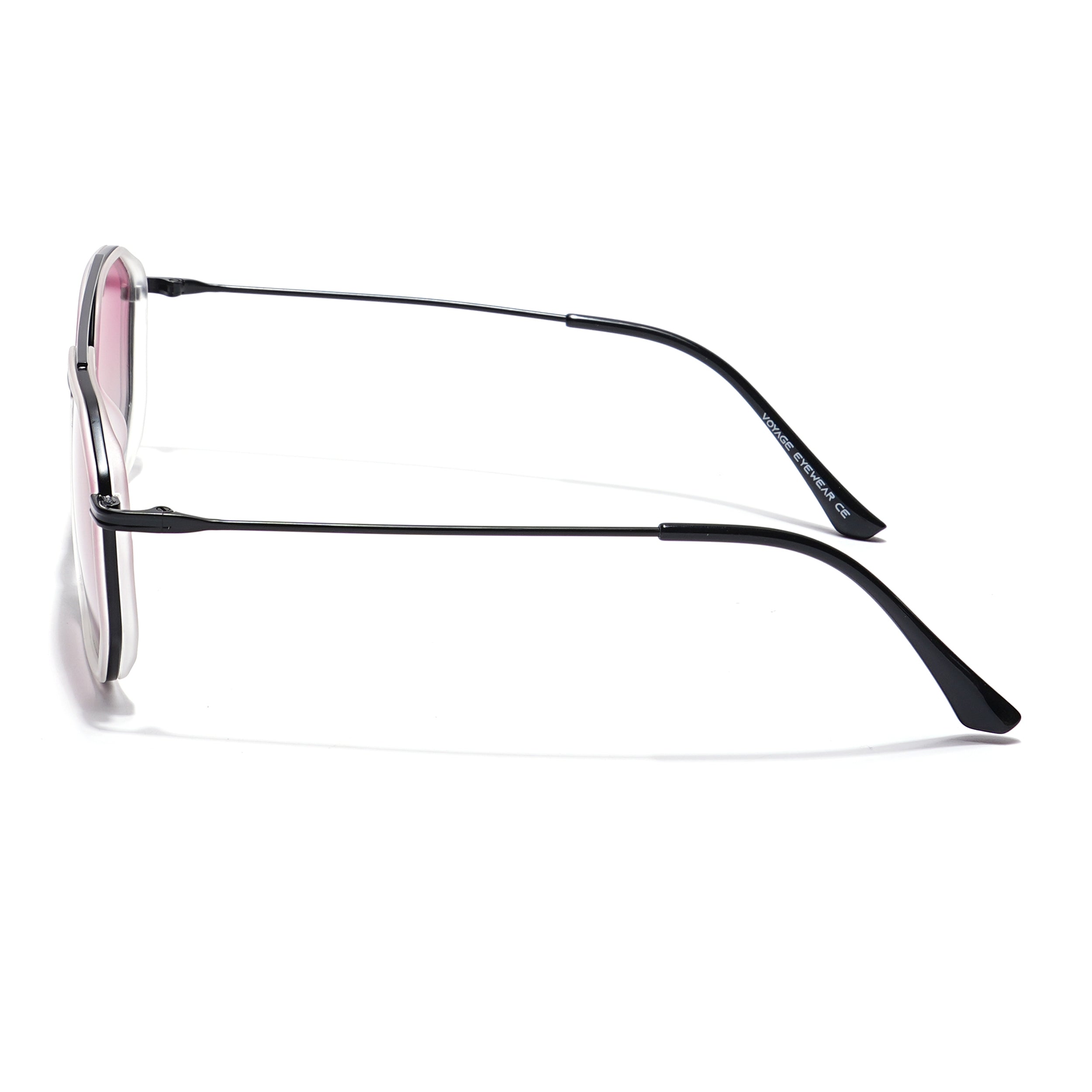 Voyage Select Square Sunglasses (Pink Lens | Grey & Black Frame - SLPMG5935)