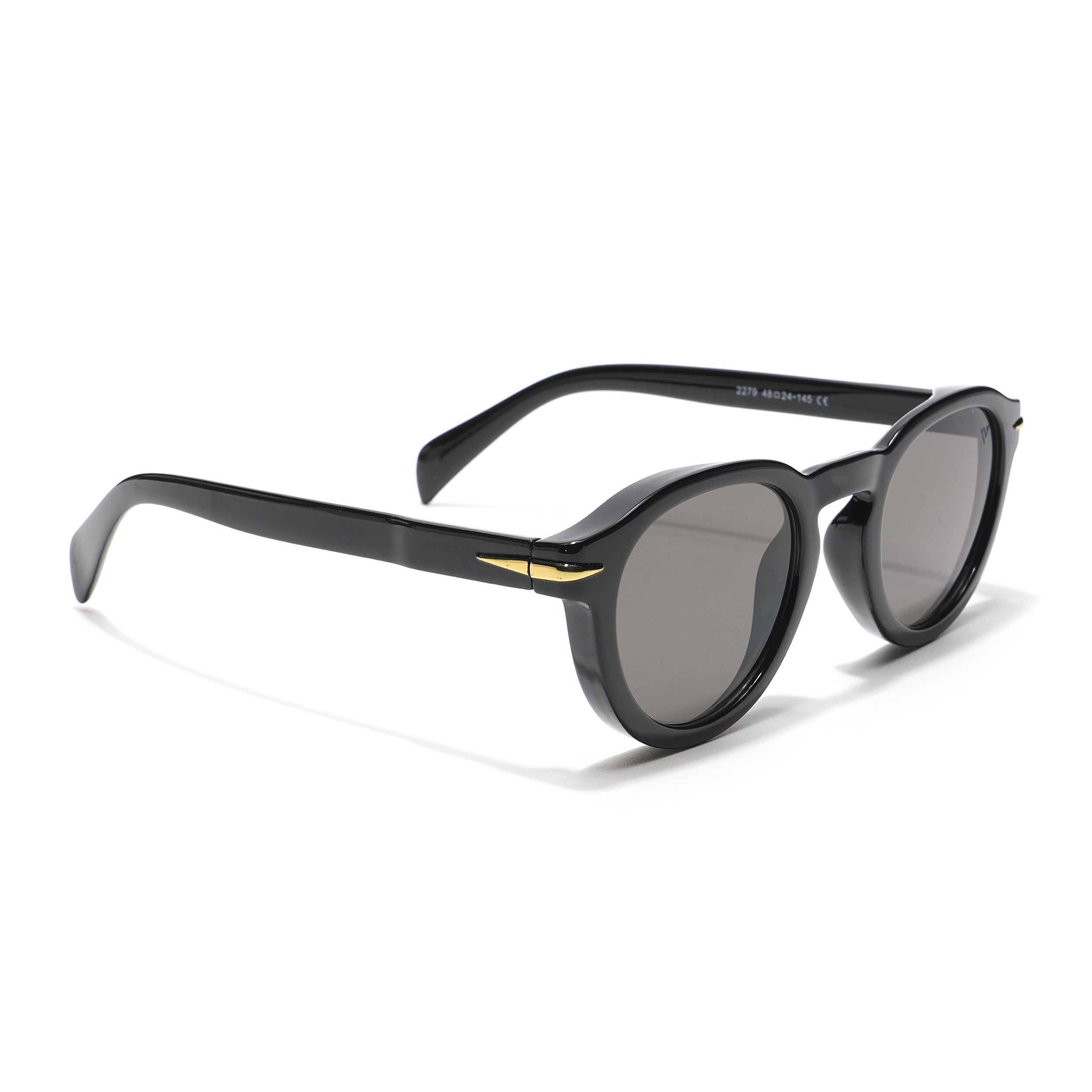 Vellum | Black Round Sunglasses - MG3609