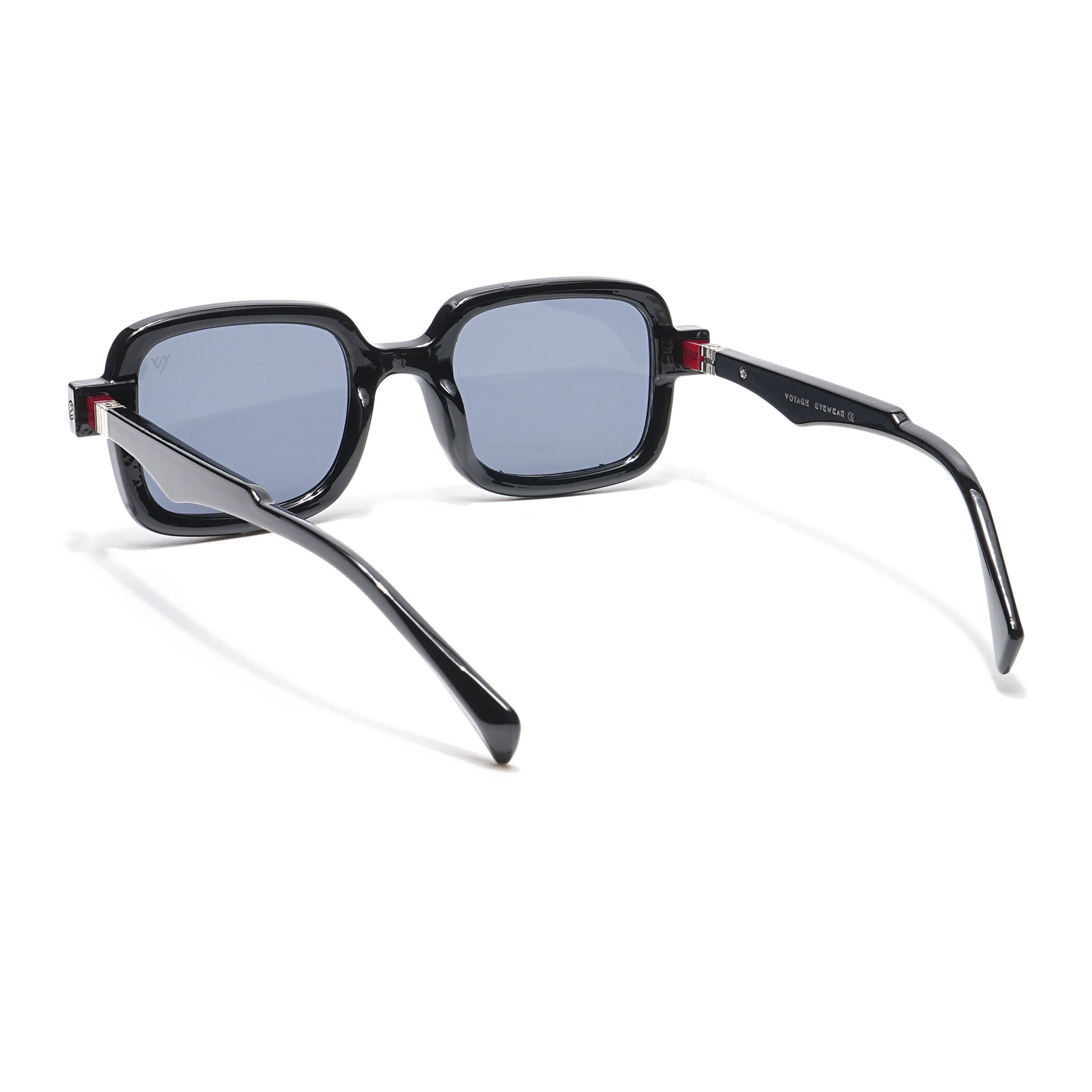 Shine Black Square Sunglasses - MG4885